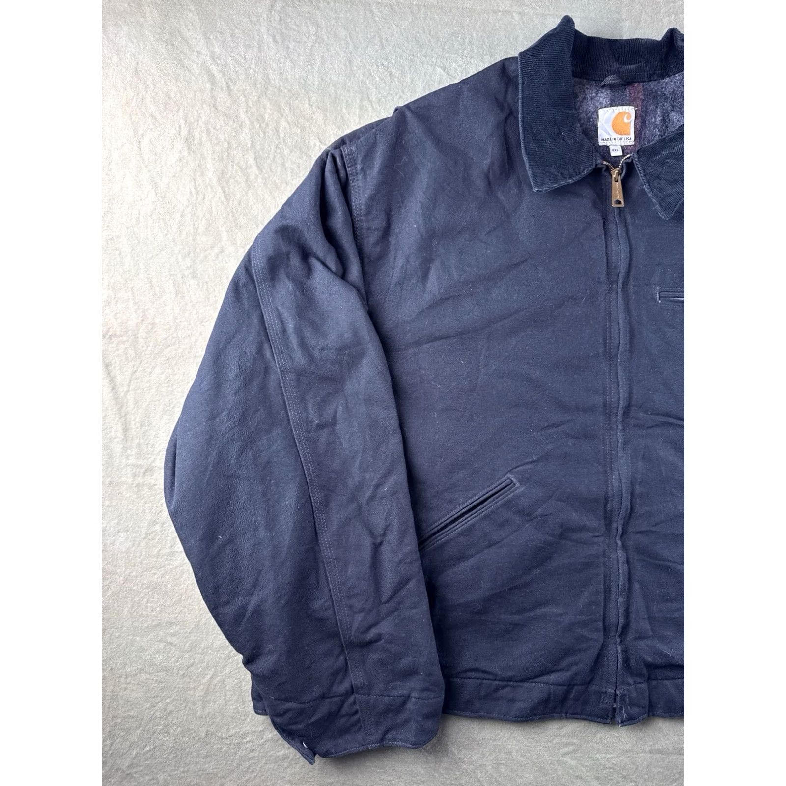 Carhartt Carhartt J001 Detroit Jacket USA Made Blanket Lined Workwear 4XL Black Mens Size US XXL / EU 58 / 5 - 2 Thumbnail