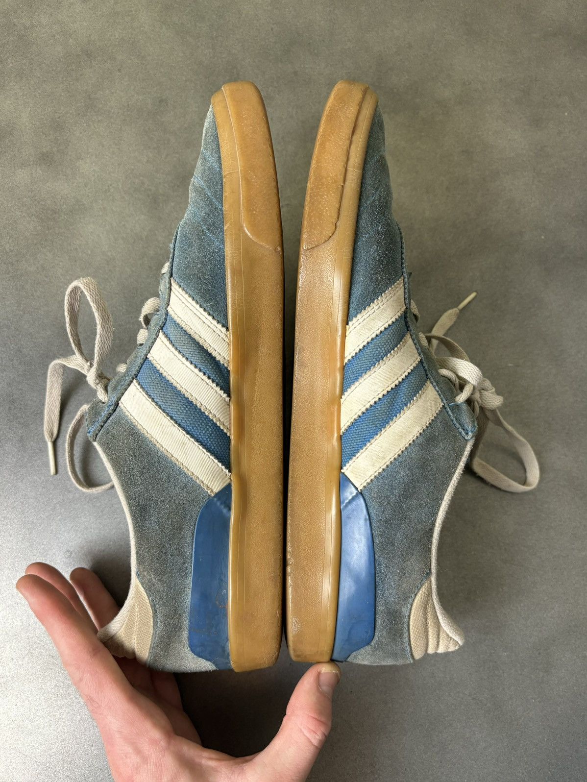 Adidas × Vintage Adidas Skateboarding Busenitz Vulc Bluebird Gum Sole Suede Size US 10.5 / EU 43-44 - 10 Thumbnail