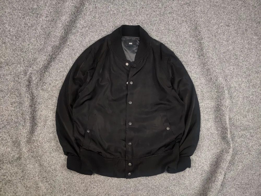 HARE Hare Japan Bomber Flight Minimalistic black Jacket Vintage Size US M / EU 48-50 / 2 - 1 Thumbnail