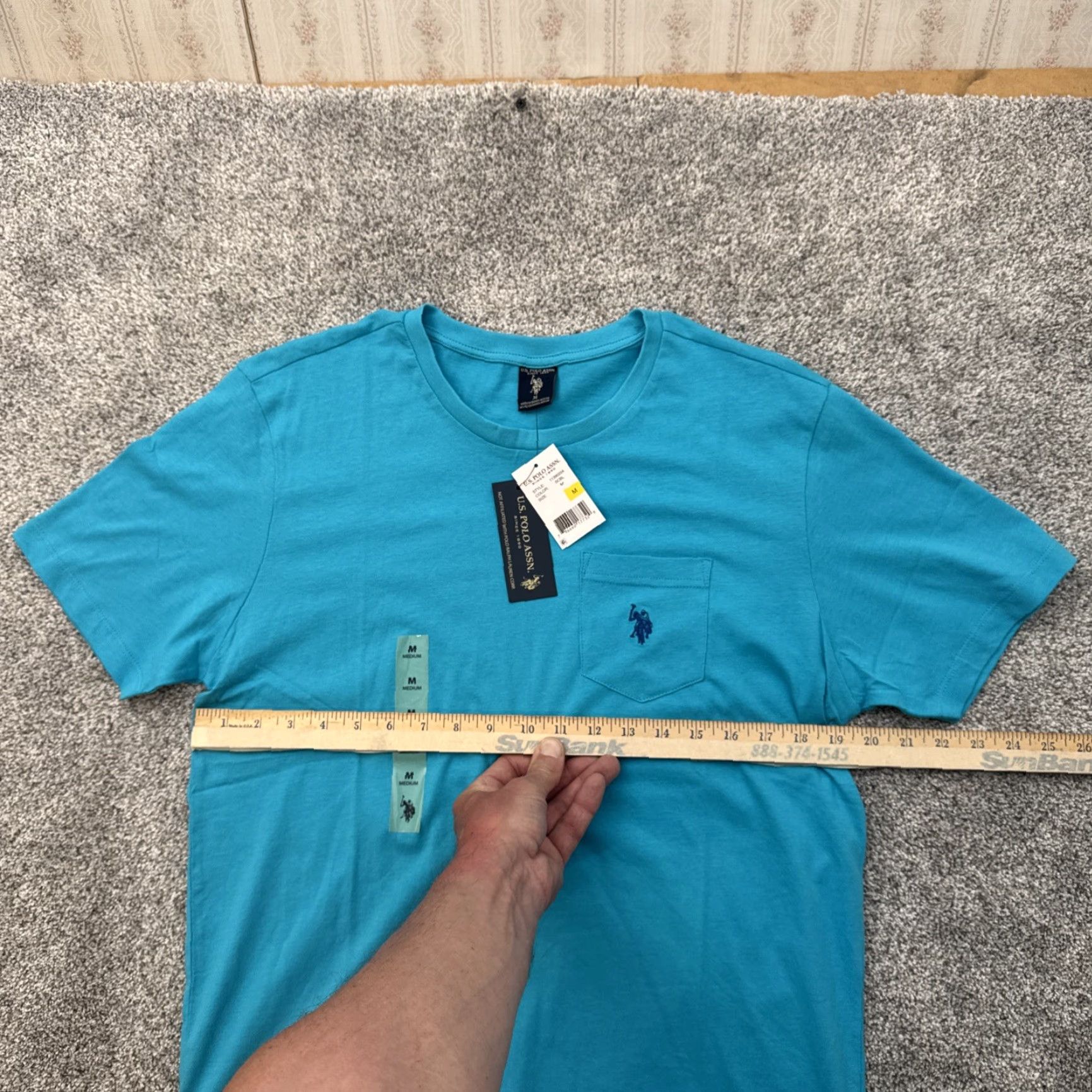 U.S. Polo Assn. U.S. Polo Assn. Shirt Medium Sky Blue Pocket Casual Sport Preppy Mens Size US M / EU 48-50 / 2 - 3 Thumbnail