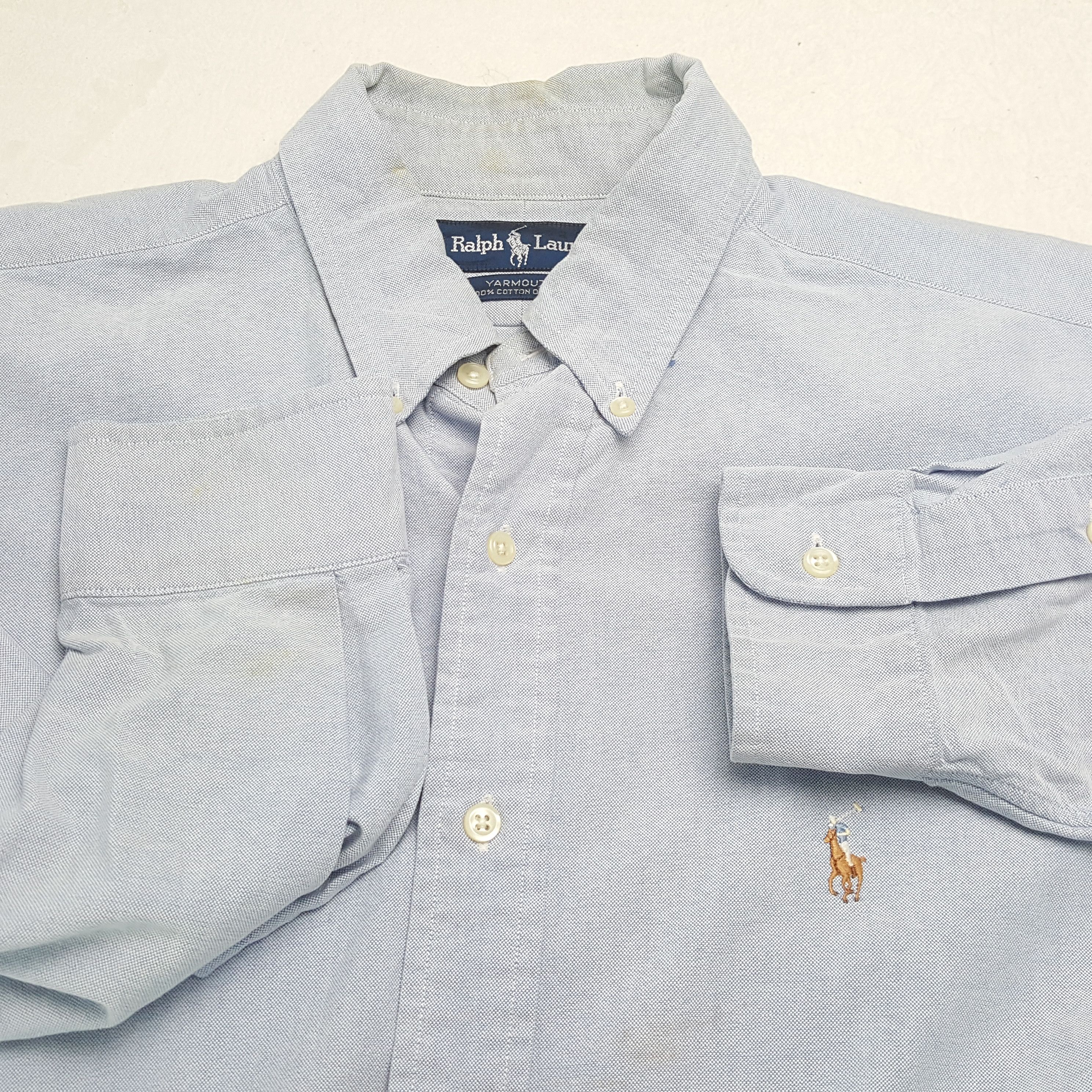 Polo Ralph Lauren × Vintage Vintage POLO by RALPH LAUREN Fashion Brand Shirt Size US XXL / EU 58 / 5 - 7 Thumbnail