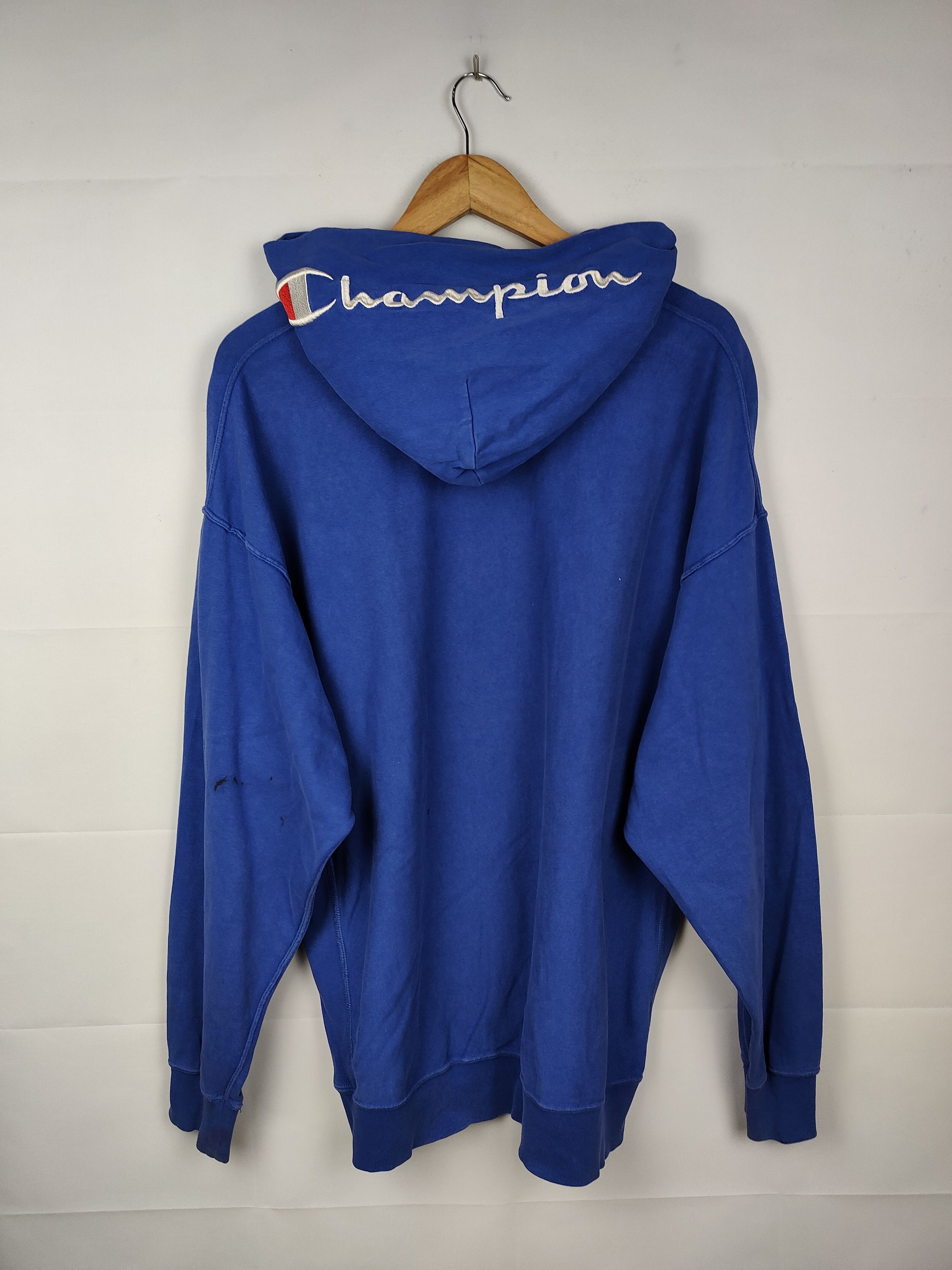 Champion × Vintage Vintage 90s Champion Reverse Weave Hoodie Size US XL / EU 56 / 4 - 4 Thumbnail