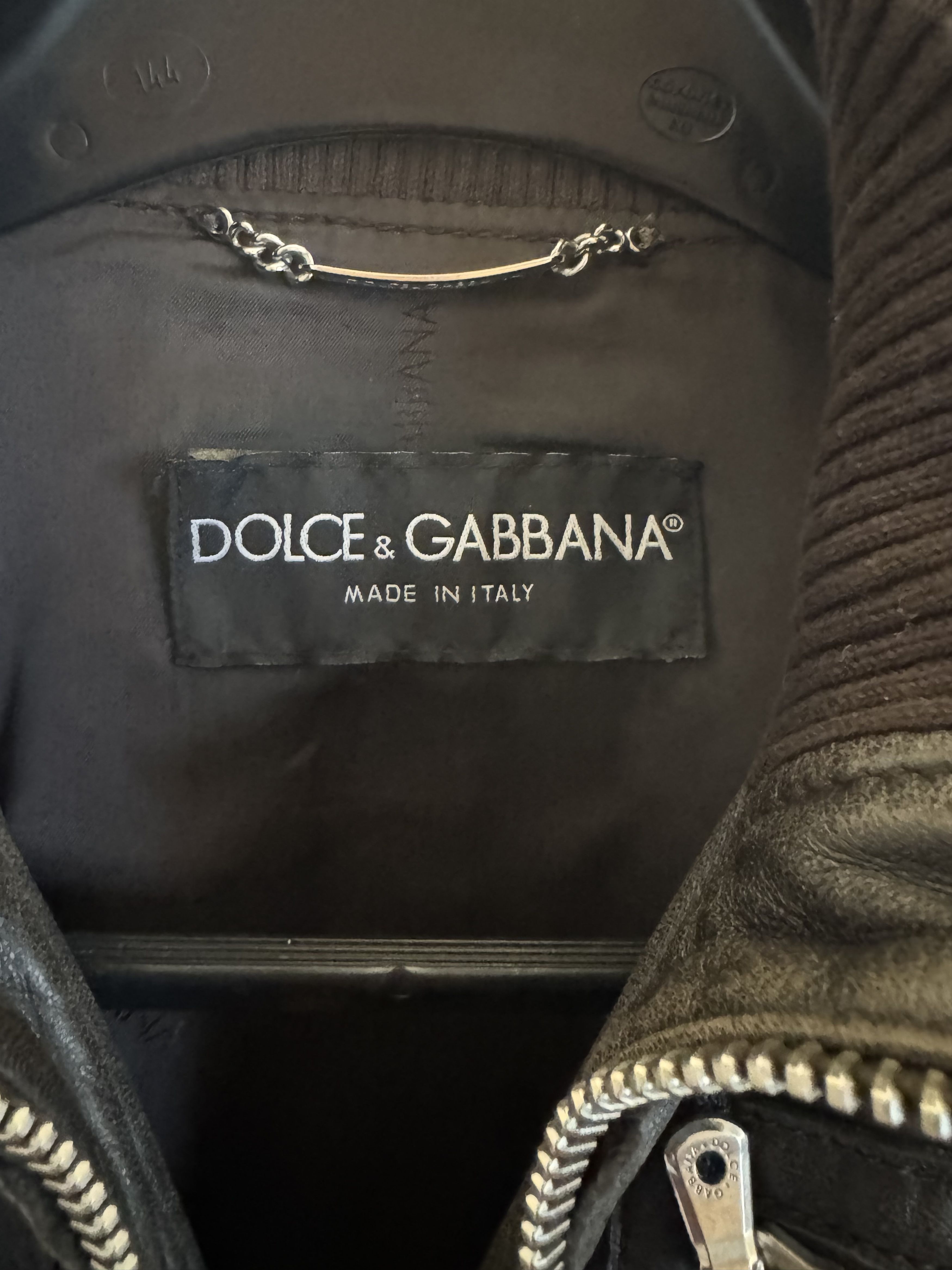 Dolce & Gabbana Dolce & Gabbana Mainline - Archive Leather Jacket / Gillet Size US S / EU 44-46 / 1 - 4 Thumbnail