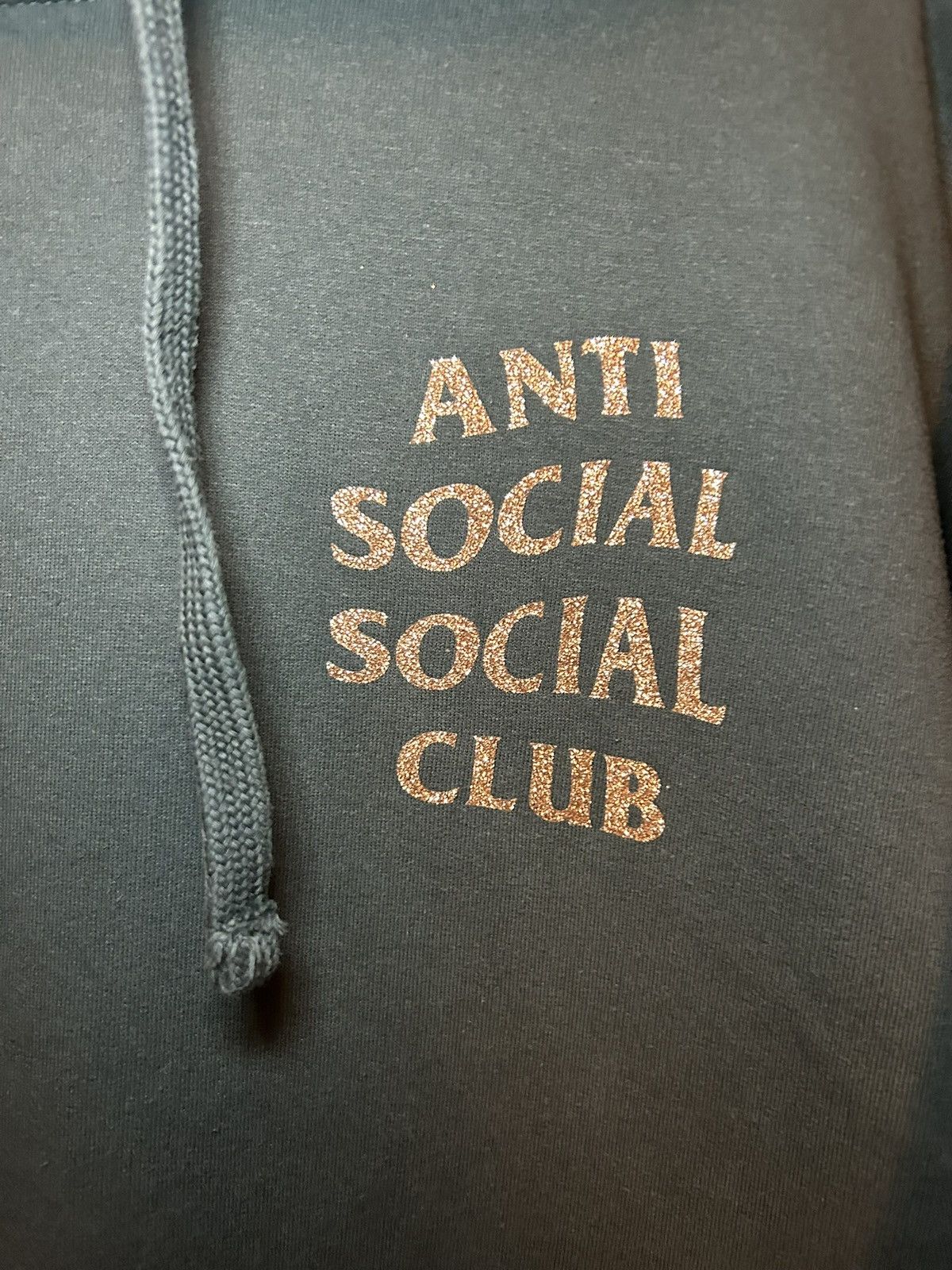 Anti Social Social Club Anti Social Social Club gold sparkle print pullover hoodie Size US L / EU 52-54 / 3 - 4 Thumbnail