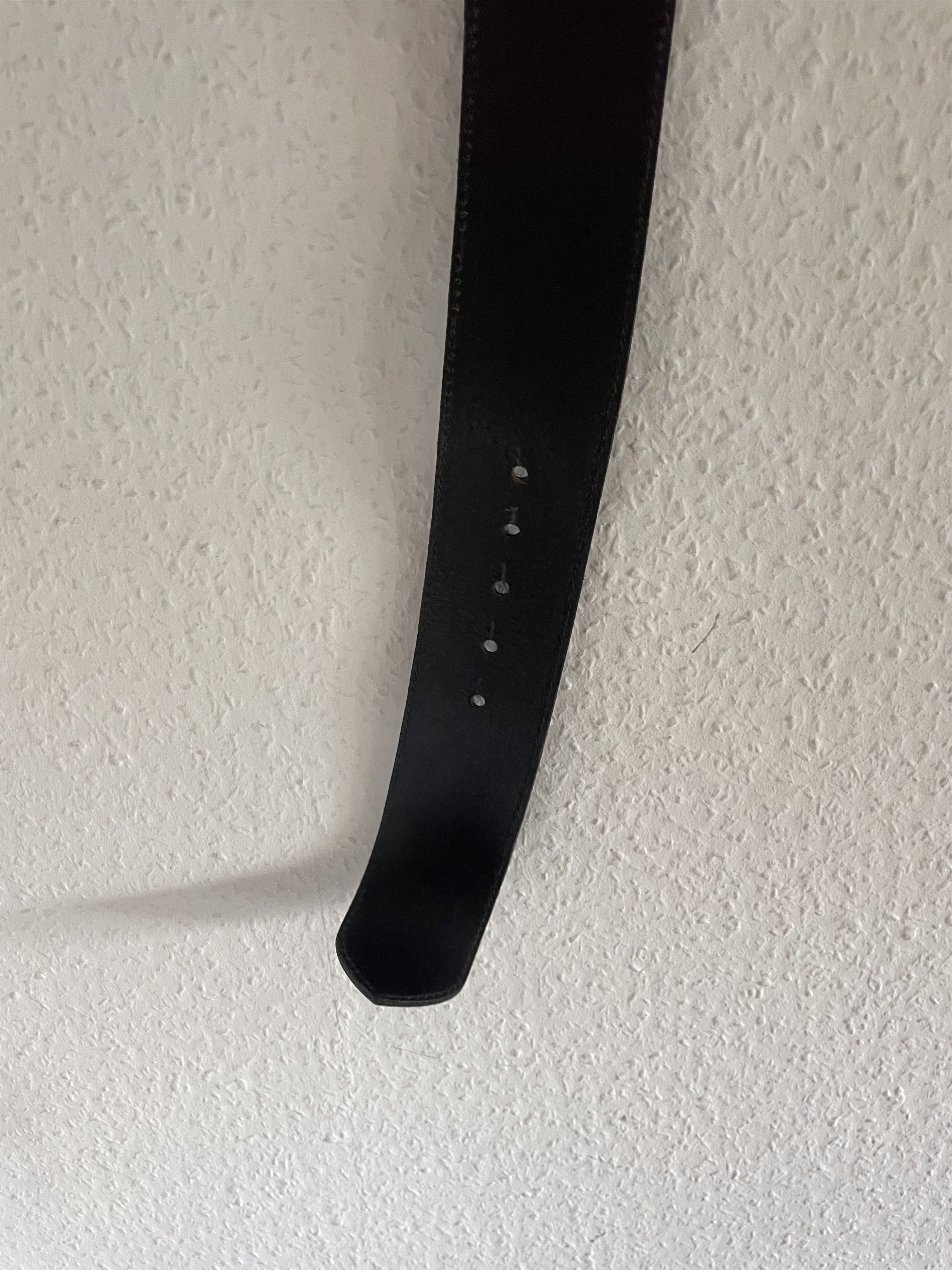 Dsquared2 Speed Oil Big Buckle Leather Belt Size 34 - 8 Thumbnail