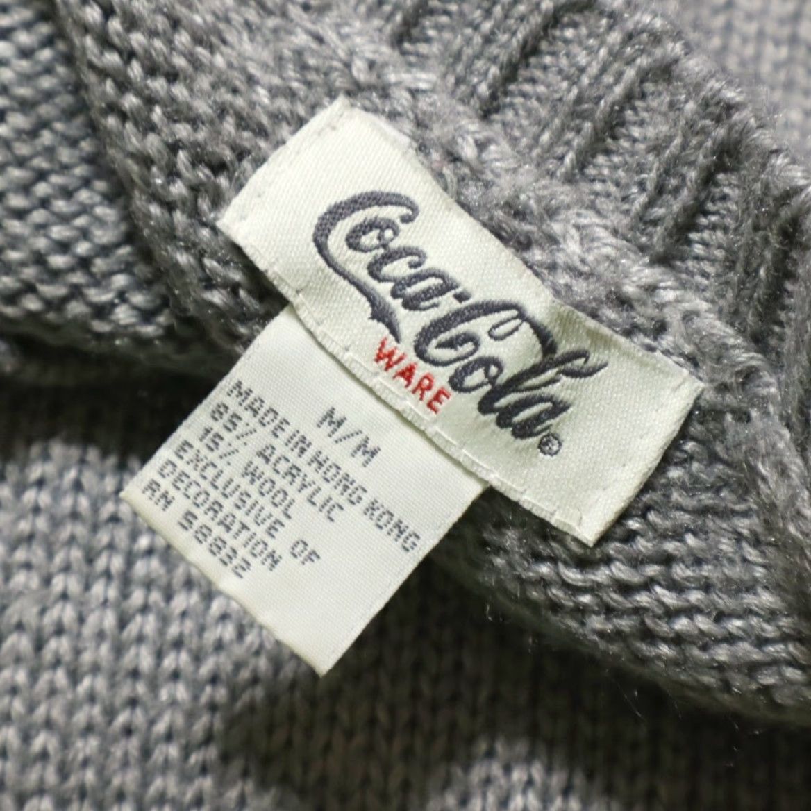 Vintage Nike Coca Cola Ware USA Knit Solid Long Sleeve Sweater Gray Men's M Size US M / EU 48-50 / 2 - 5 Thumbnail
