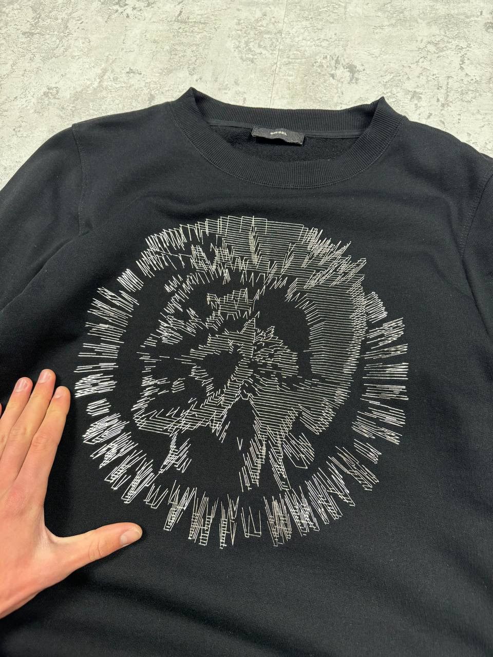 Diesel Diesel Black Sweatshirt Big Logo Size M Size US M / EU 48-50 / 2 - 7 Thumbnail