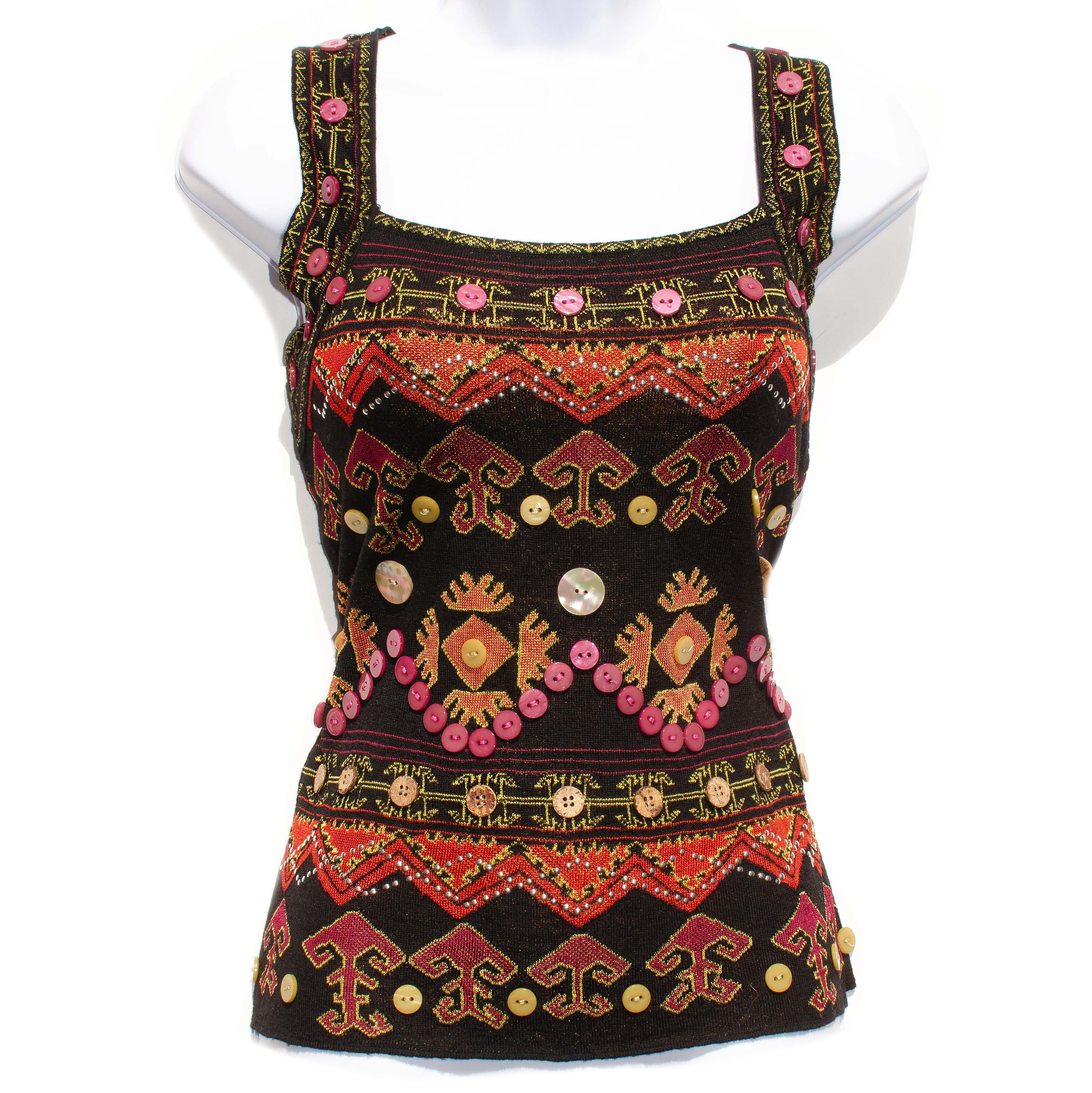 Dior CHRISTIAN DIOR Spring Summer 2002 Tank Top Size M / US 6-8 / IT 42-44 - 1 Thumbnail