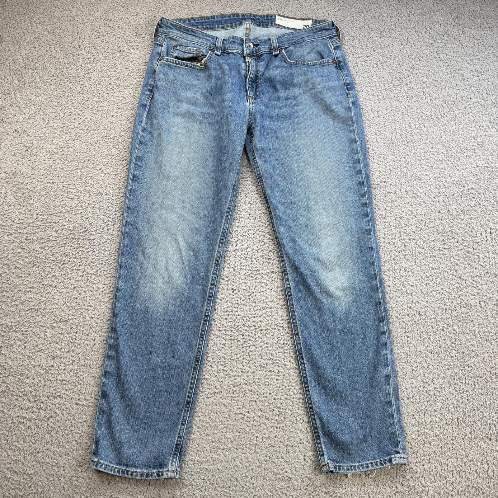 Rag & Bone Rag & Bone Slim Fit Jeans Blue Mens 28 Medium Wash Low Rise Size US 28 / EU 44 - 1 Thumbnail