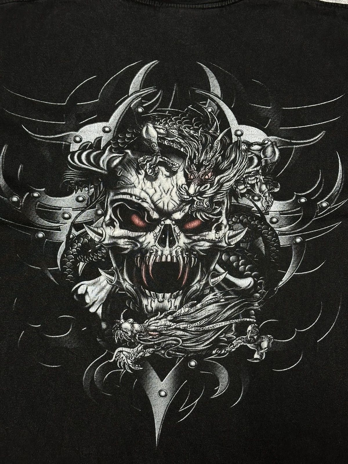 Affliction Vintage Rock Glow in the Dark Skull T-Shirt Size US M / EU 48-50 / 2 - 10 Thumbnail