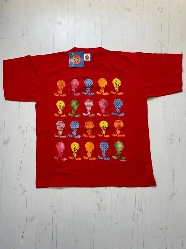 Warner Bros Looney Tunes Sz L Monogram Tweety 1998 Vintage Deadstock Size US L / EU 52-54 / 3 - 1 Thumbnail