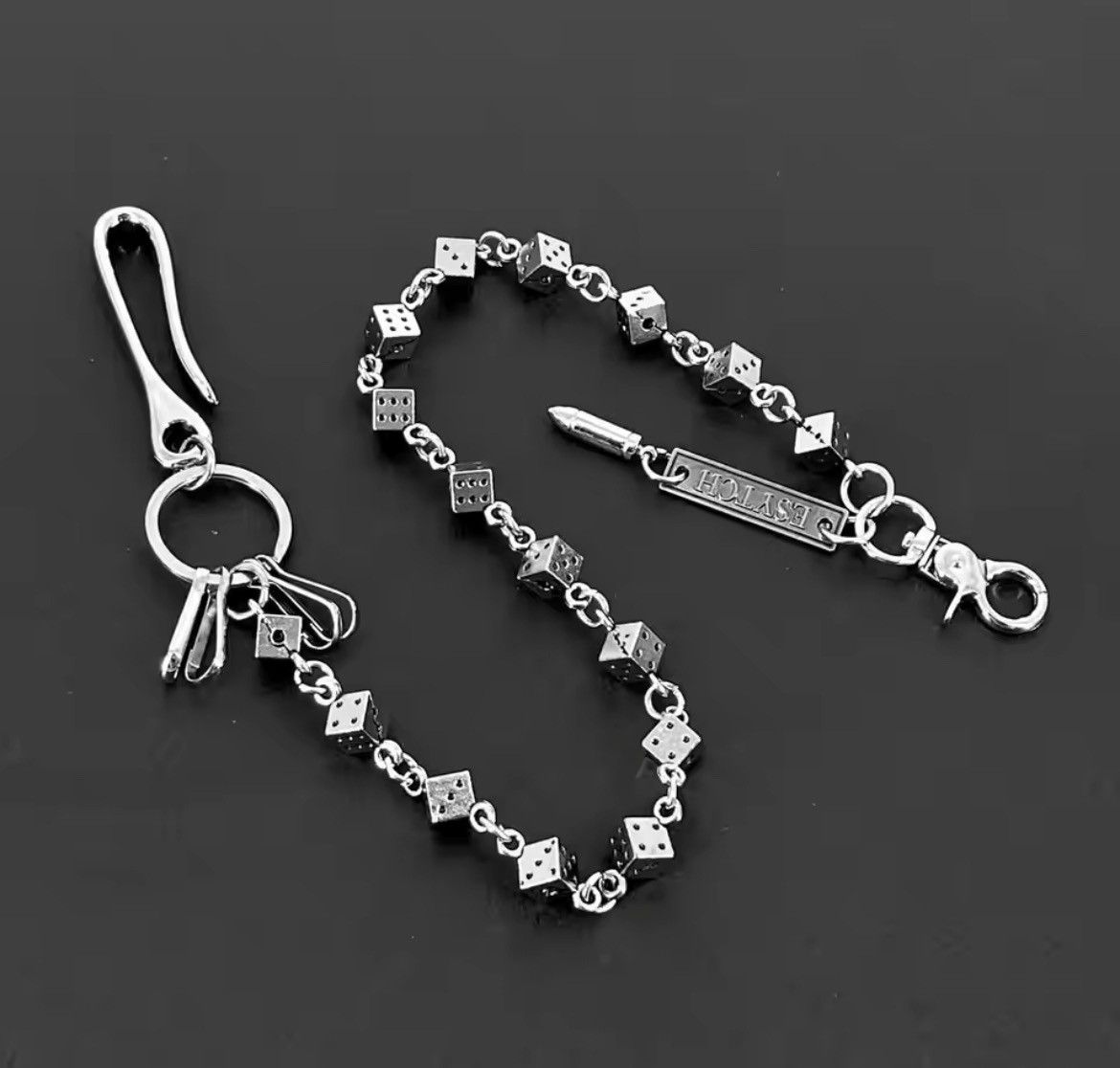 Jewelry Dancing Dice Wallet Chain Size ONE SIZE - 2 Thumbnail