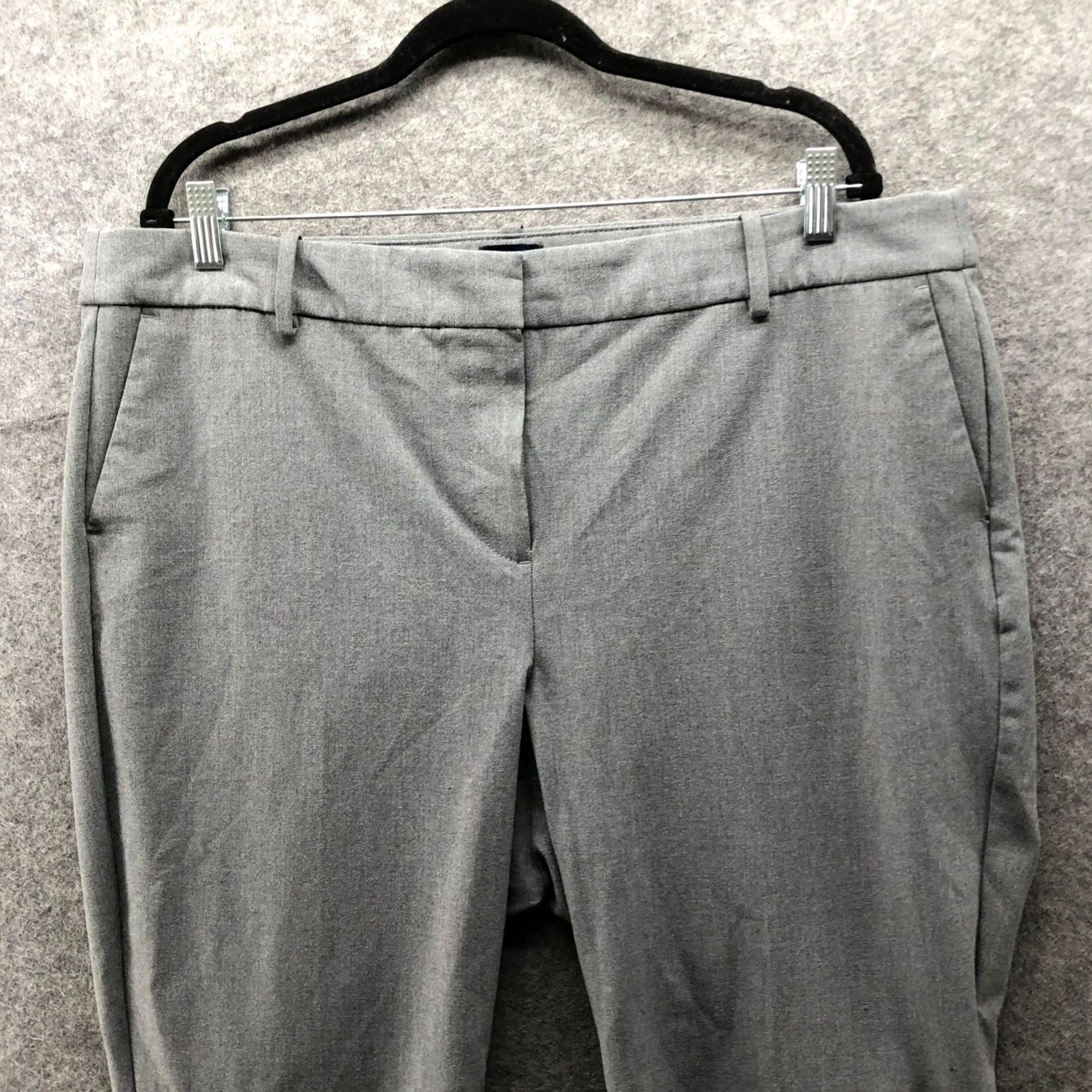 J.Crew J. Crew Ruby Dress Pants Womens 18 Gray High Rise Slim Stretch Tapered Front Pockets Dress Pants Womens 18 Gray High Rise Slim Stretch Size 40" / US 18 - 5 Thumbnail