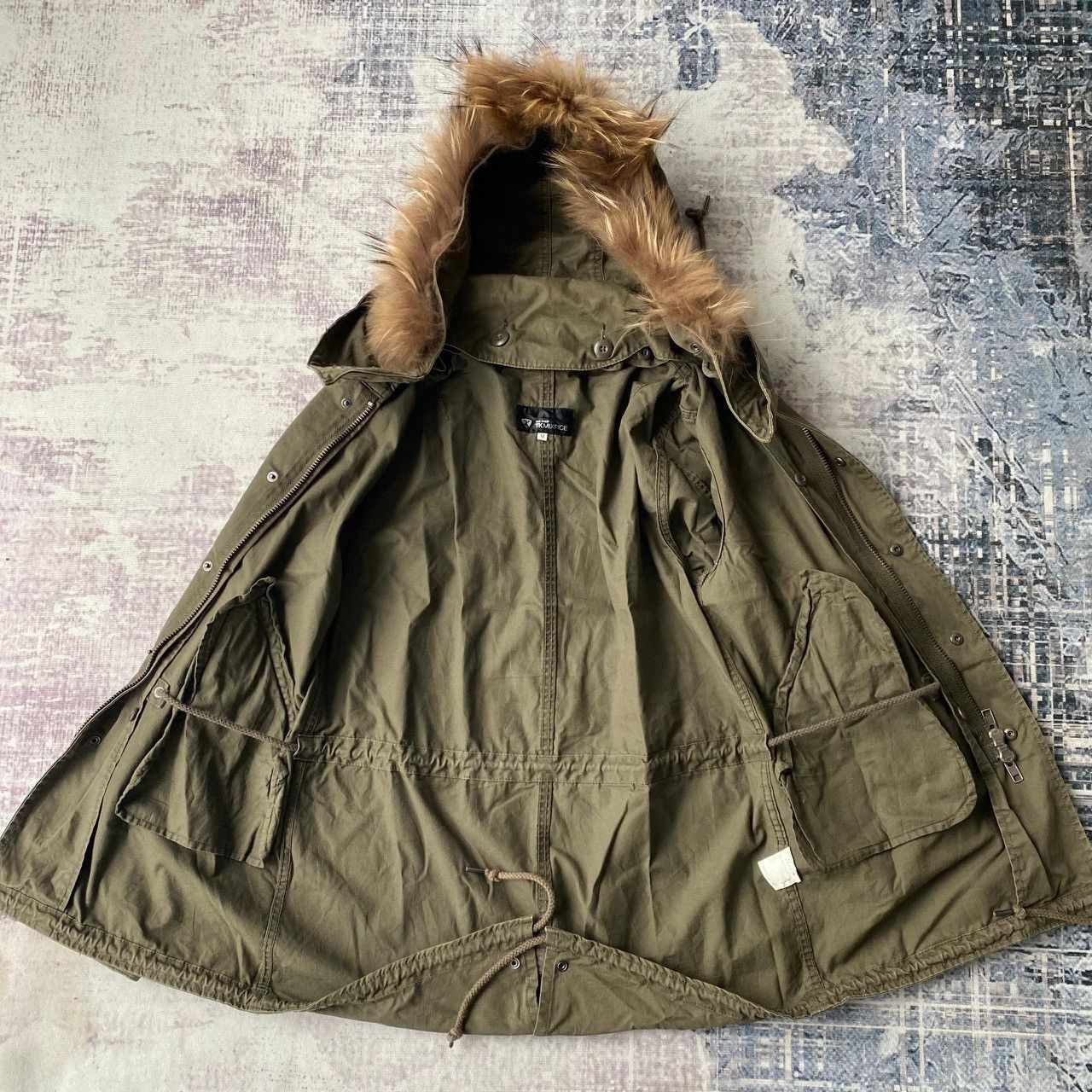 If Six Was Nine × Le Grande Bleu (L.G.B.) × Takeo Kikuchi Takeo Kikuchi Raccoon Fur Parka Jacket Size US M / EU 48-50 / 2 - 21 Thumbnail