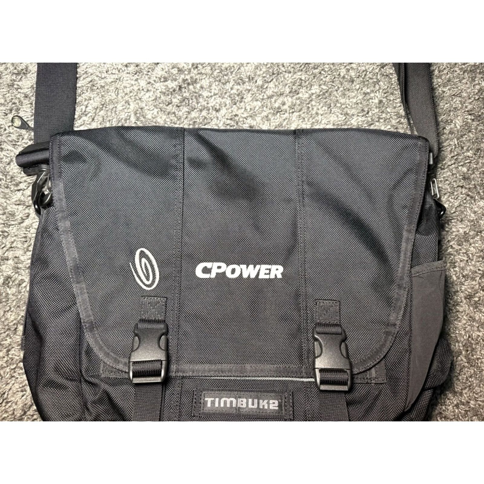 Vintage Timbuk2 Black Medium Messenger Laptop Bag company logo Never Used 17in x 14in Mens Size ONE SIZE - 5 Thumbnail
