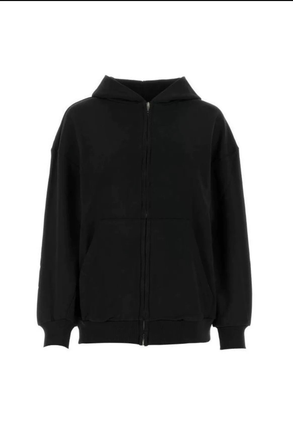 Balenciaga Balenciaga Black Zip-Up Hooded Sweatshirt Size US S / EU 44-46 / 1 - 1 Thumbnail