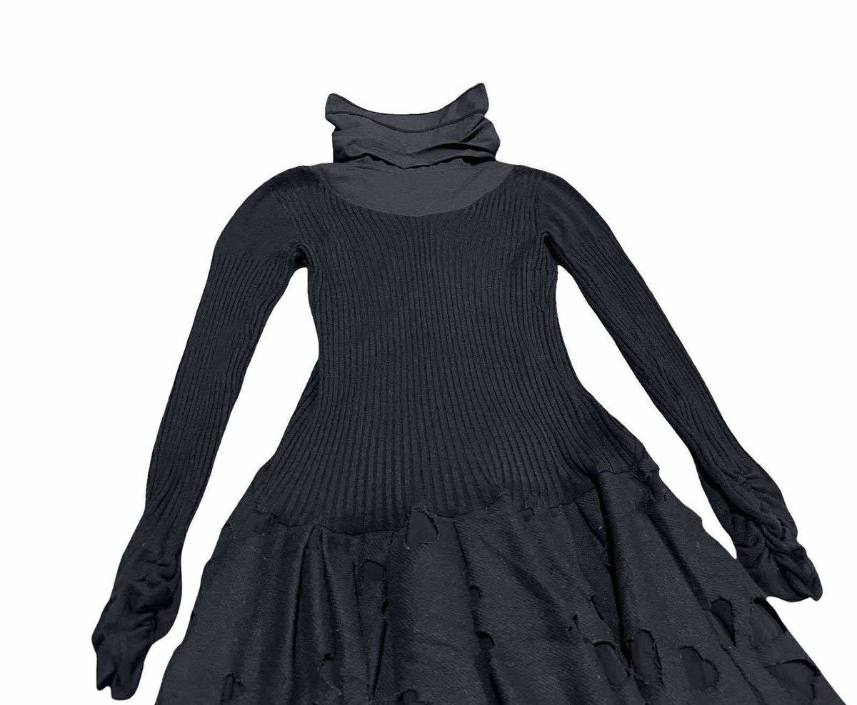 Japanese Brand 🔥Rare Japanese Y2K Esensation Goth Dress Wool Ribbed Knit Size M / US 6-8 / IT 42-44 - 11 Thumbnail