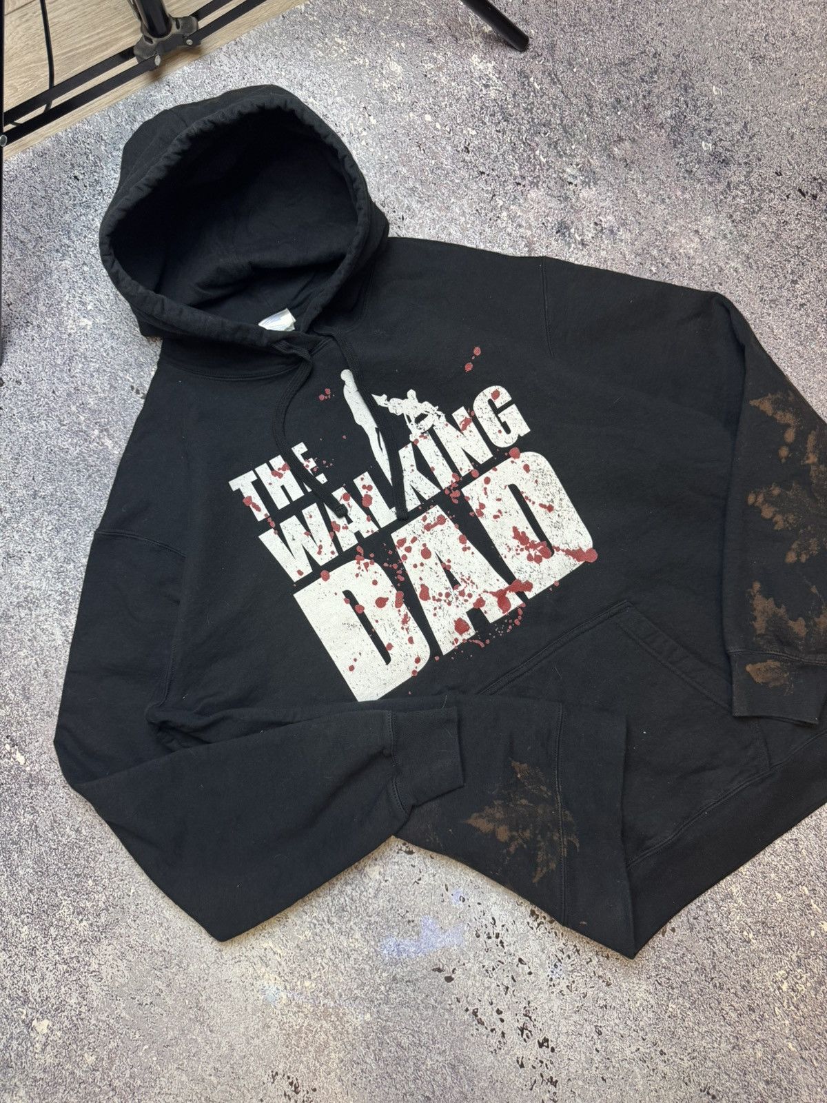Vintage 💥CRAZY CUSTOM MADE THE WALKING DEAD HOODIE Size US XL / EU 56 / 4 - 3 Thumbnail