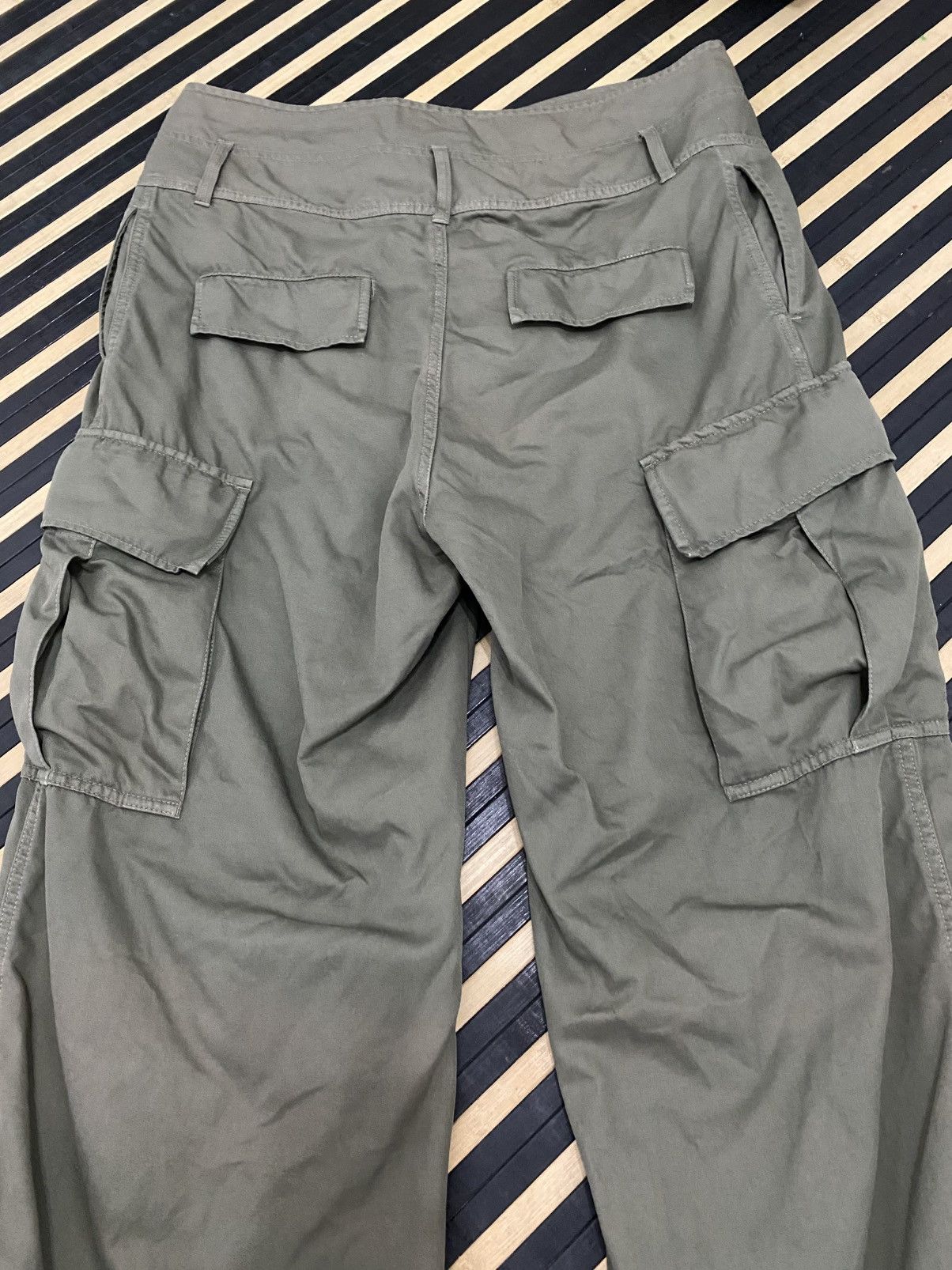 Hysteric Glamour × If Six Was Nine × Japanese Brand Mystic Parachute Flared 6 Pocket Olive Green Cargo Pants Size US 34 / EU 50 - 5 Thumbnail