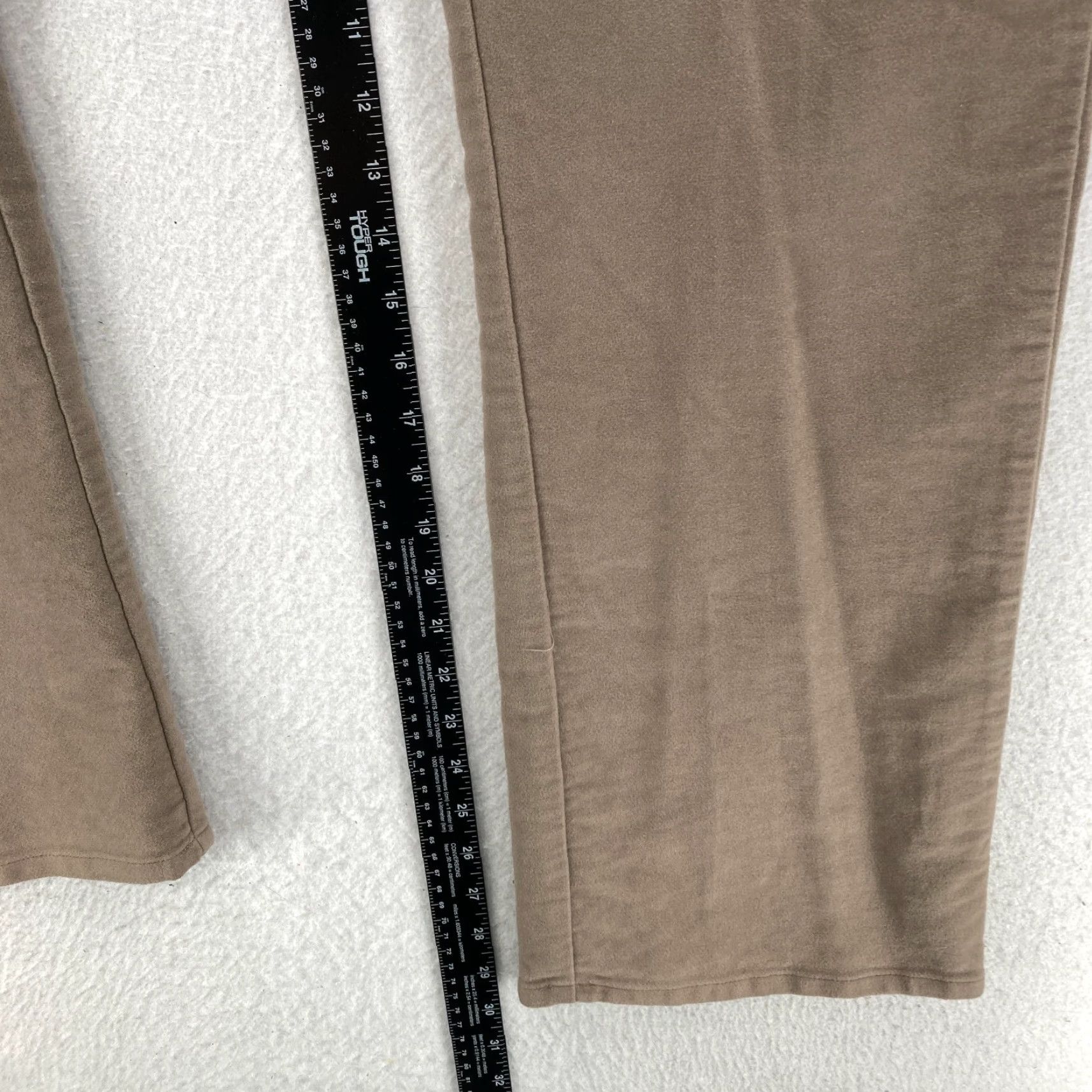Vintage L.L. Bean Women 14 Brown Soft Stretch Flat Front Chino Pants Mid Rise Pants Size 36" / US 14 / IT 50 - 7 Thumbnail