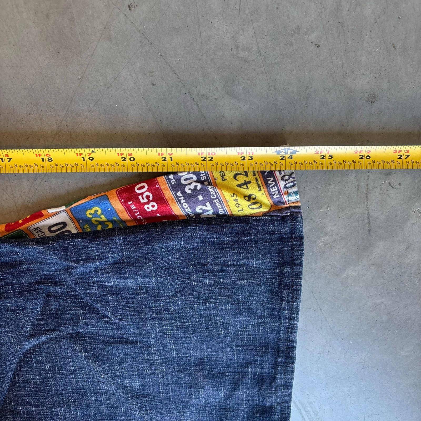 Vintage vintage preworked flared distressed jeans Size US 33 - 3 Thumbnail