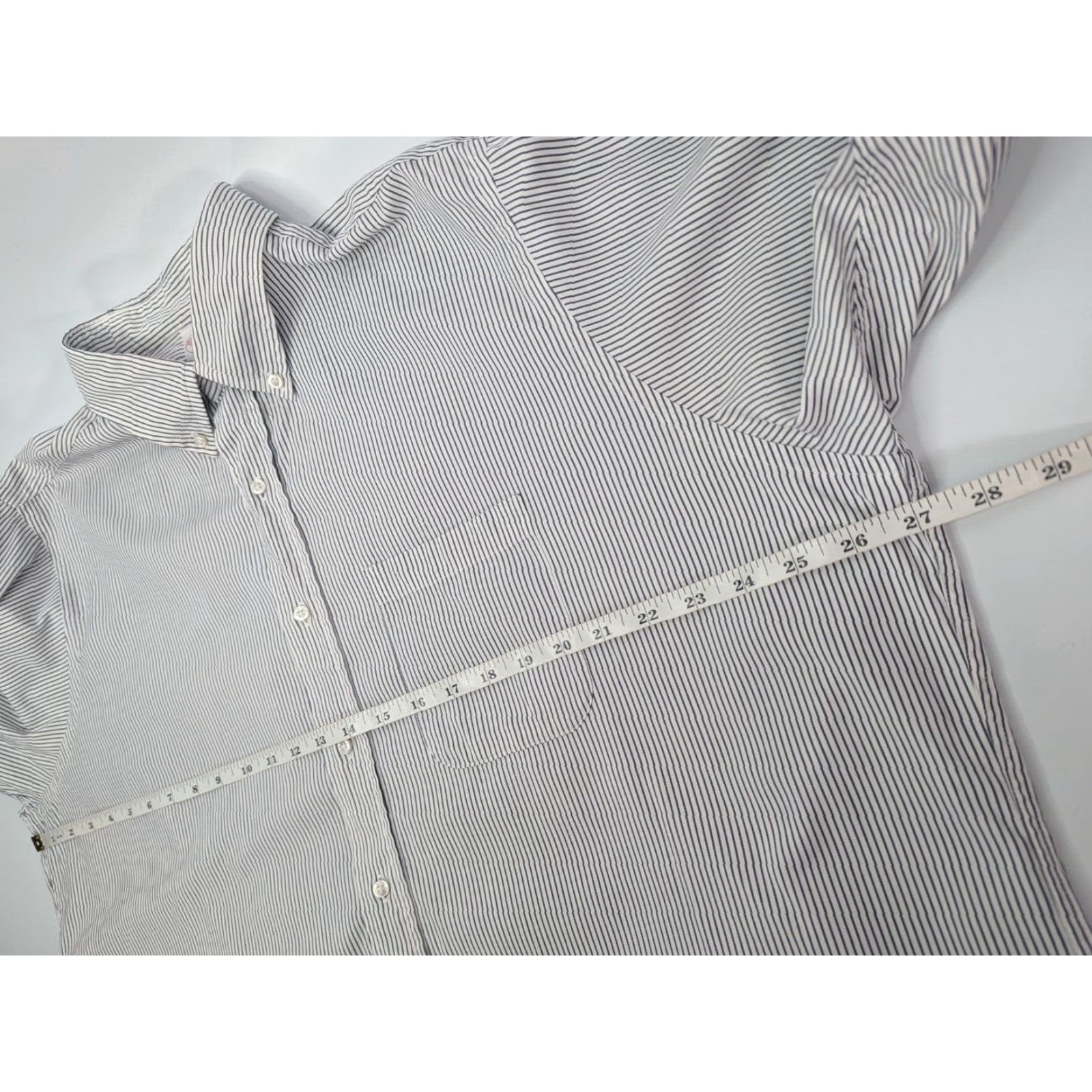 Brooks Brothers Brooks Brothers Makers Shirt 17.5-3 Cotton USA Made Button Down White Stripe Shirt Mens Size US XXL / EU 58 / 5 - 7 Thumbnail