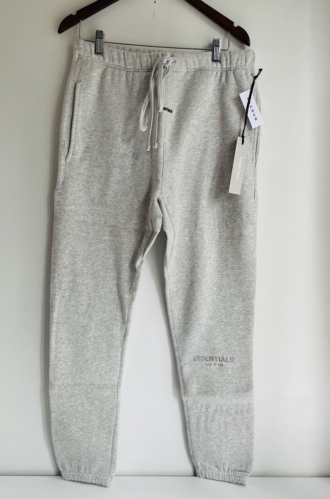 Essentials Essentials x Fear of God Heather Grey Sweatpants Sz M 2020 Size US 34 / EU 50 - 1 Thumbnail