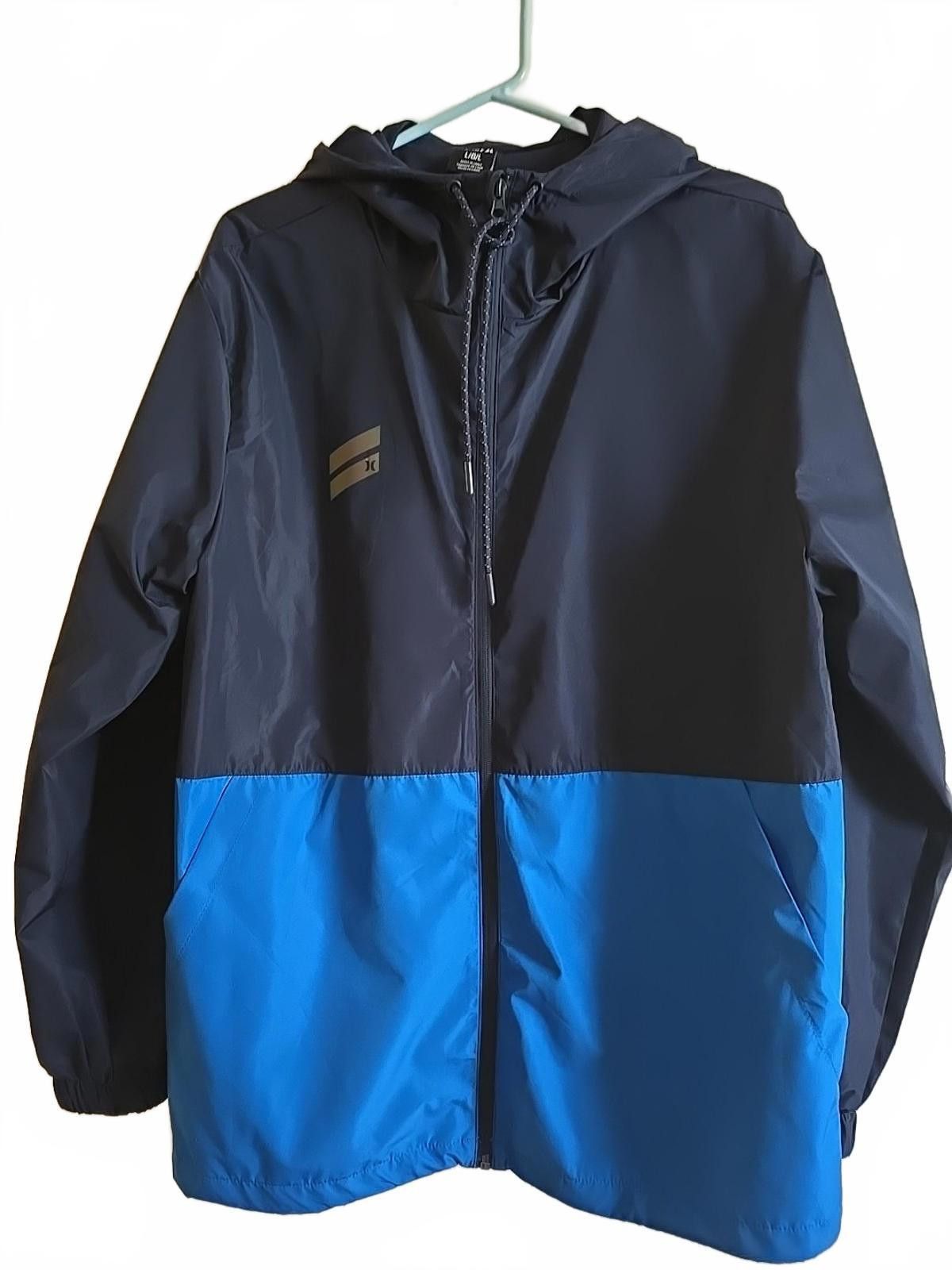 Hurley Hurley Exist Men's Large Windbreaker Hooded Jacket Zip Up Size US L / EU 52-54 / 3 - 3 Thumbnail