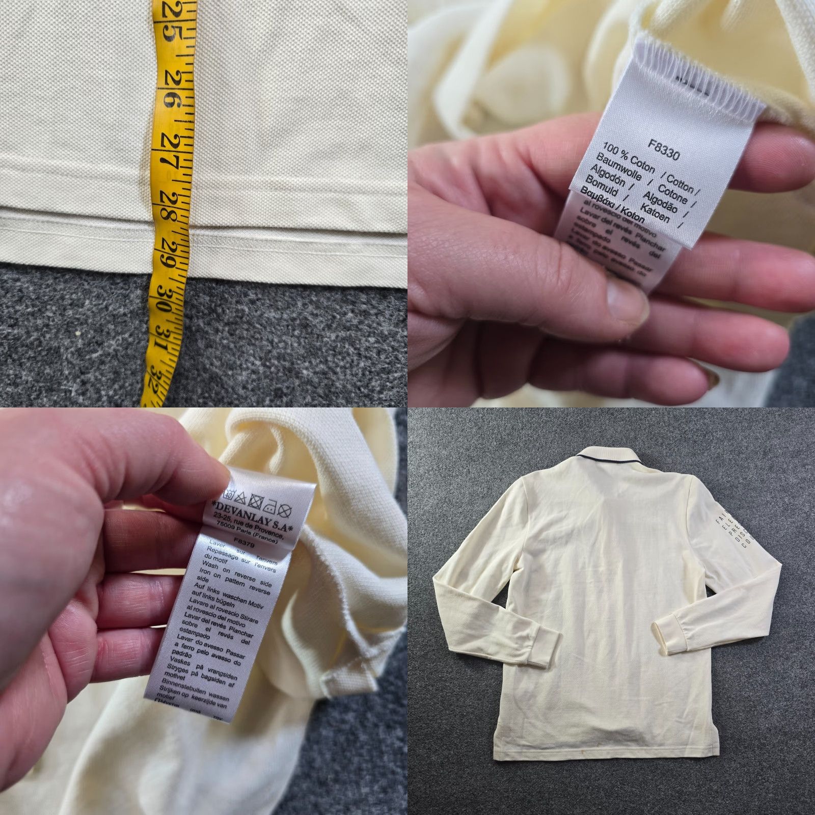 Lacoste Lacoste Polo Shirt Mens M White Long Sleeve Rugby Logo Casual Capsule – Classic Preppy, All Seasons, Regular fit Size US M / EU 48-50 / 2 - 9 Thumbnail