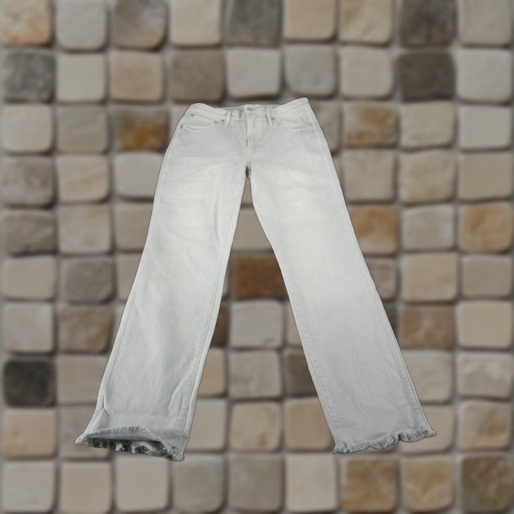 J.Crew VINTAGE J.Crew Women's Jeans Straight High Rise 30 Blue Garment-Dyed Light Wash 90s Size 30" / US 8 / IT 44 - 1 Thumbnail