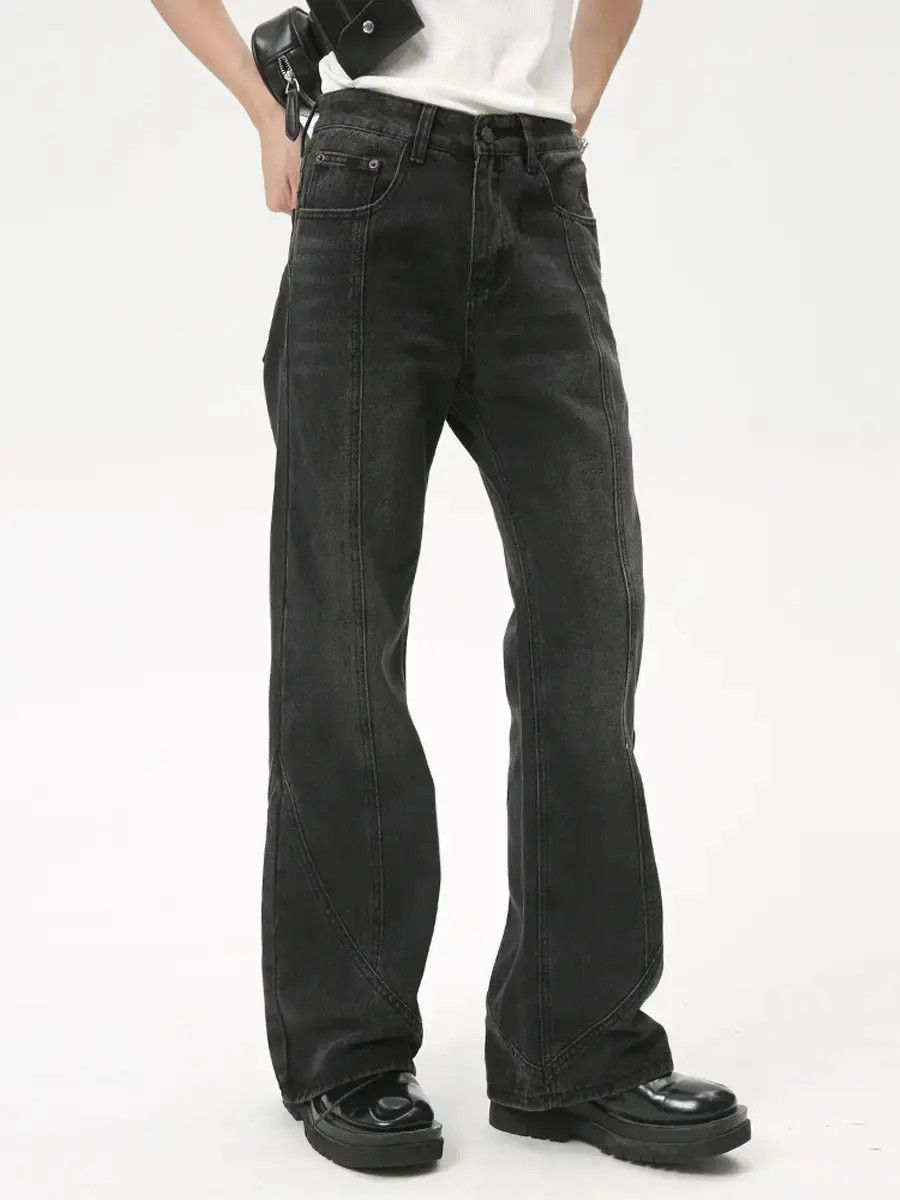 Japanese Brand Retro loose casual micro flared jeans Size US 30 / EU 46 - 3 Thumbnail
