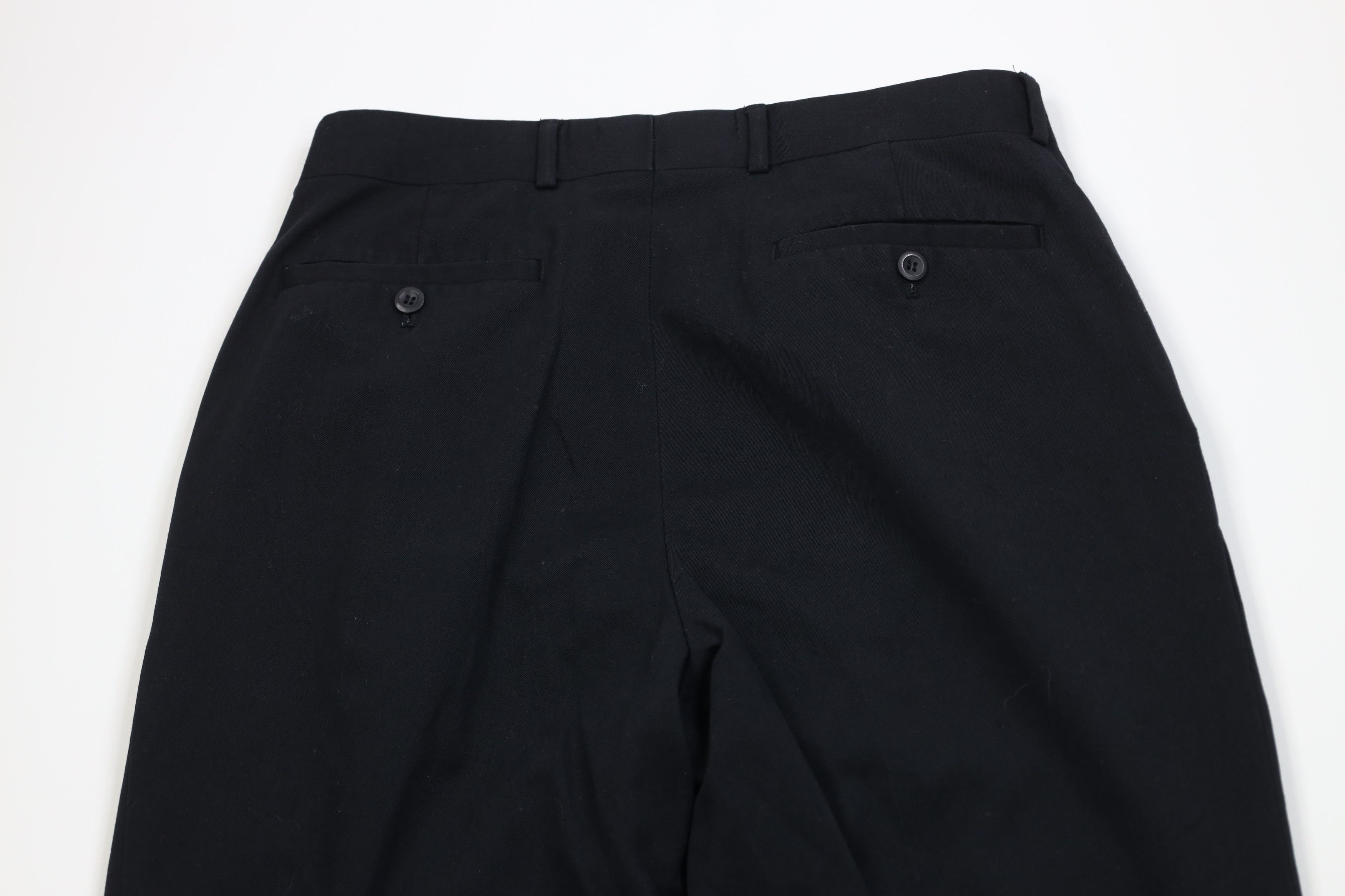 Vintage Vintage 90s Streetwear Distressed Wide Leg Chino Pants Black Size US 32 / EU 48 - 11 Thumbnail