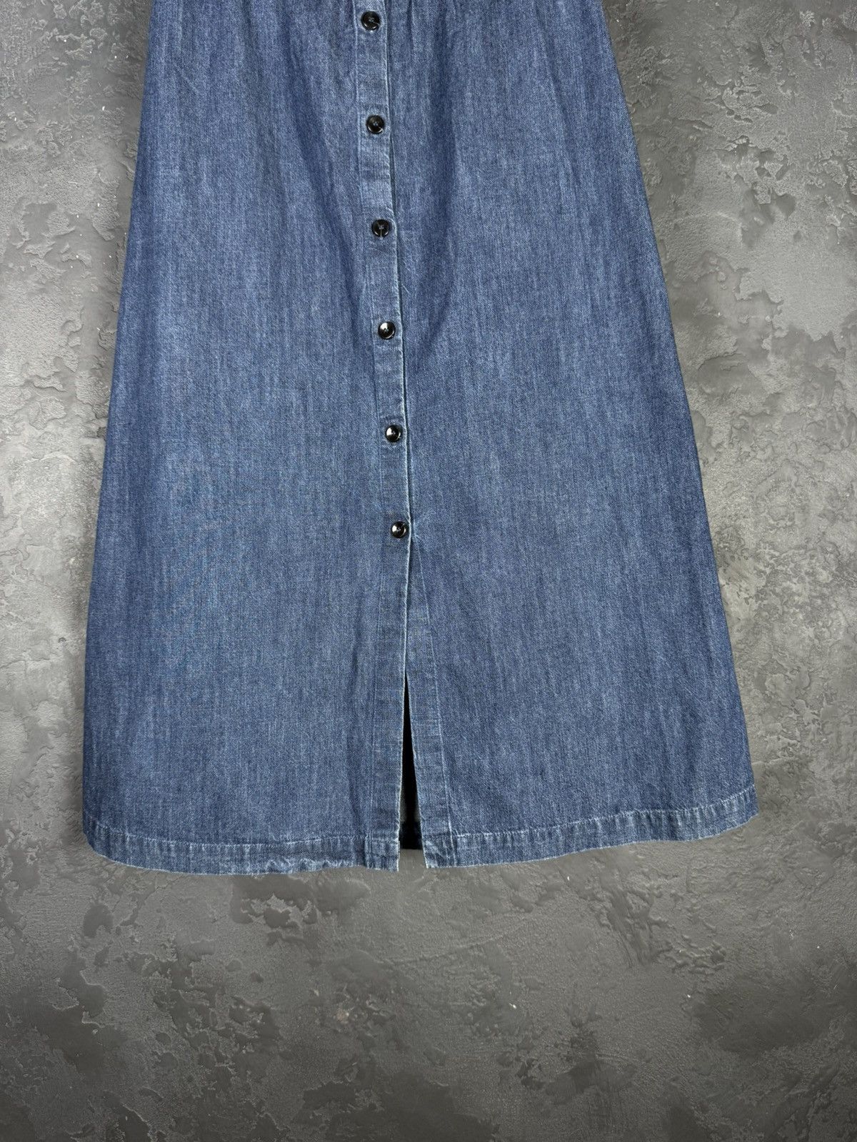 A.P.C. A.P.C. Rue Madame Paris Women’s Denim Jeans Skirt Button Up Size 38" / US 16 / IT 52 - 3 Thumbnail