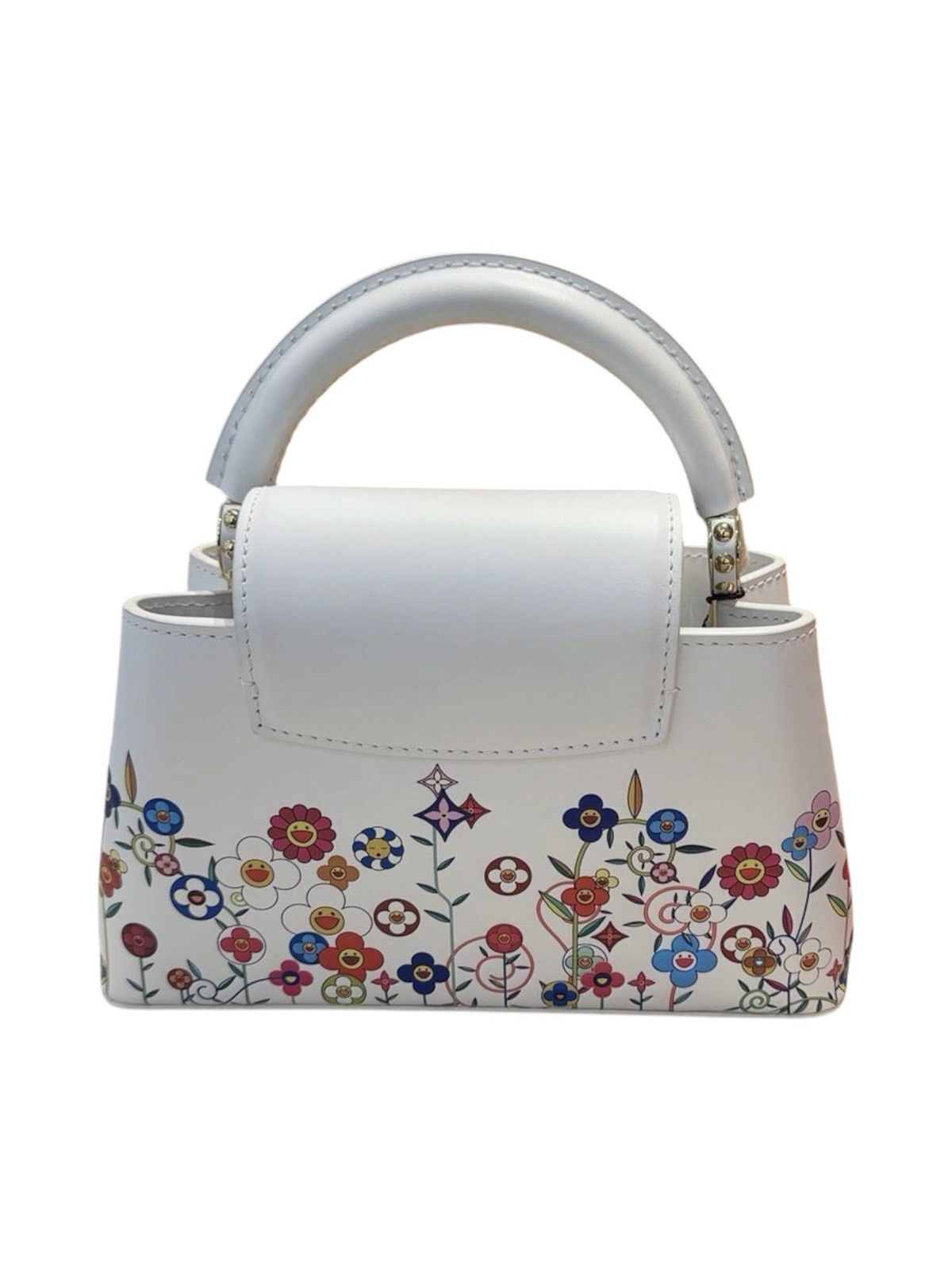 Louis Vuitton × Takashi Murakami Louis Vuitton x Takashi Murakami Capucines White Leather Bag Size ONE SIZE - 2 Thumbnail