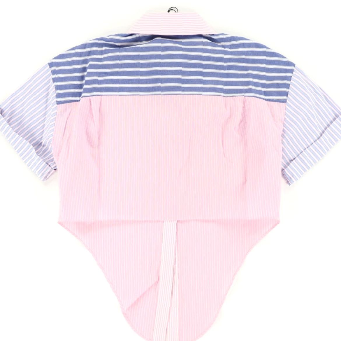 Zara Zara Women's XS Button Up Shirt Panel Crop Colorblock Size XS / US 0-2 / IT 36-38 - 4 Thumbnail