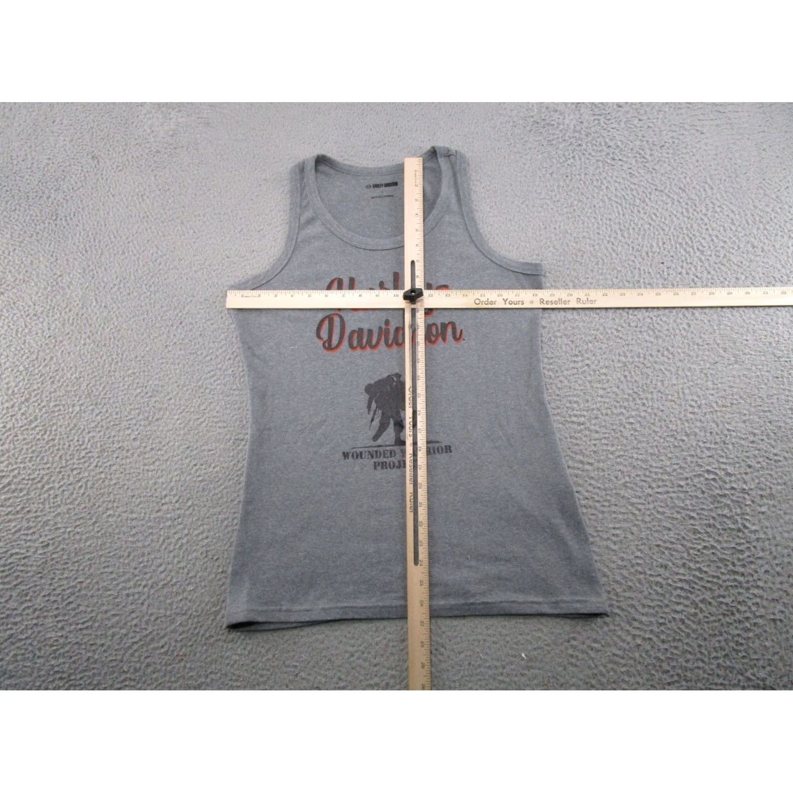 Harley Davidson Harley-Davidson Tank Top Women's L Gray Military(Wounded Warrior Project) Sleeveless Casual Shirt Shirt? Size L / US 10 / IT 46 - 5 Thumbnail