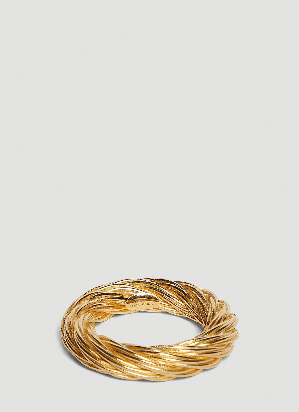 Bottega Veneta o1n1vont1124 Size: 17 / Cord Ring in Gold Size ONE SIZE - 2 Thumbnail