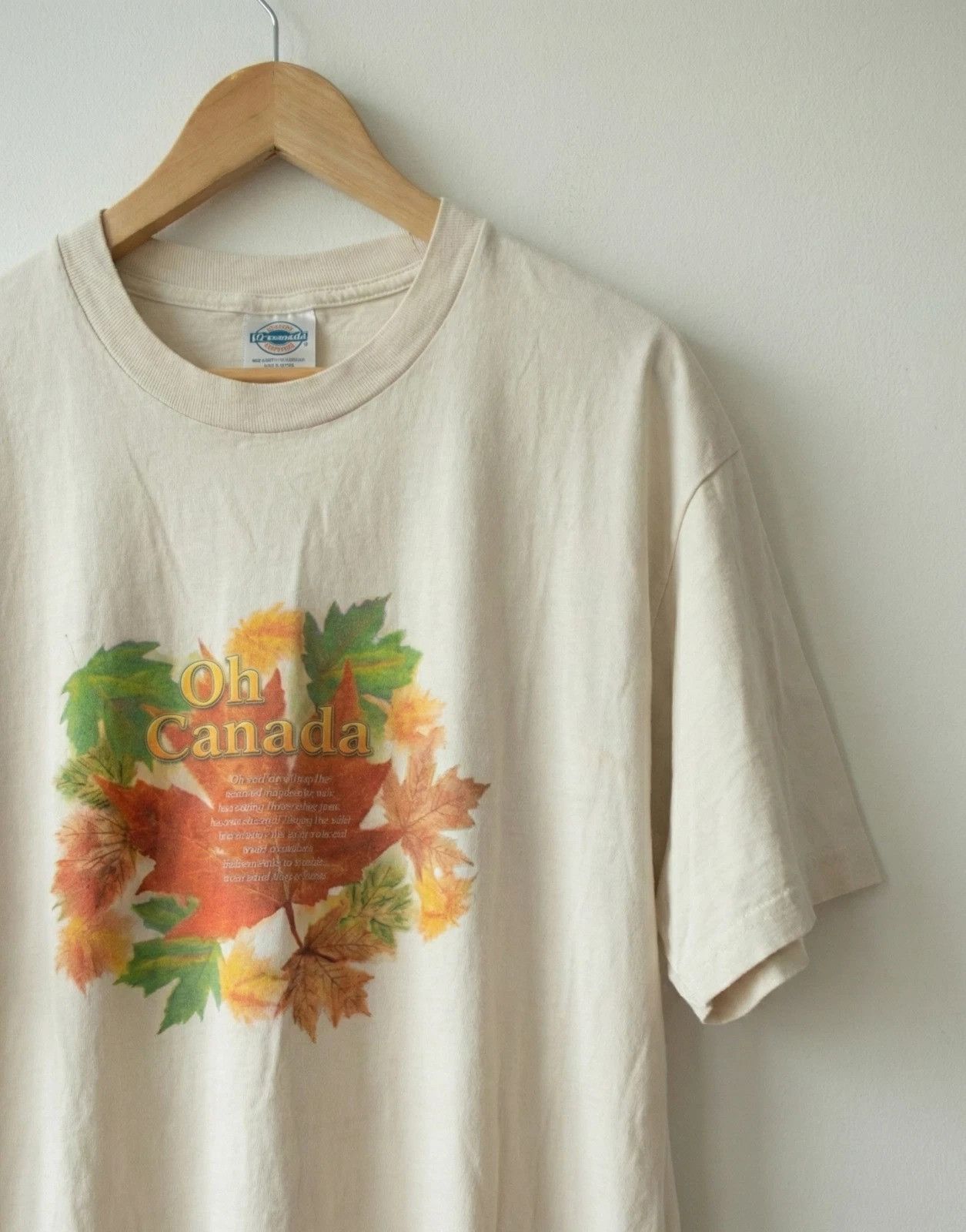 Delta Vintage Oh Canada Maple Leaf Souvenir Tee Delta Pro Weight M Size US M / EU 48-50 / 2 - 1 Thumbnail