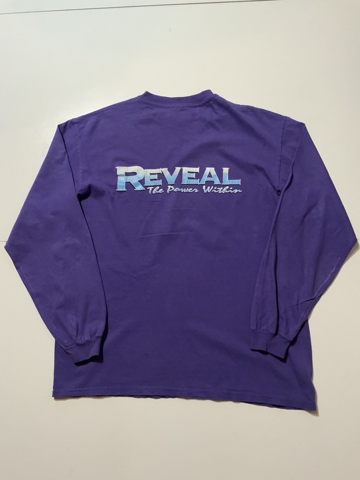 Hanes × Vintage Vintage 90s Reveal The Power Within Hanes Beefy T T-Shirt Size US L / EU 52-54 / 3 - 1 Thumbnail