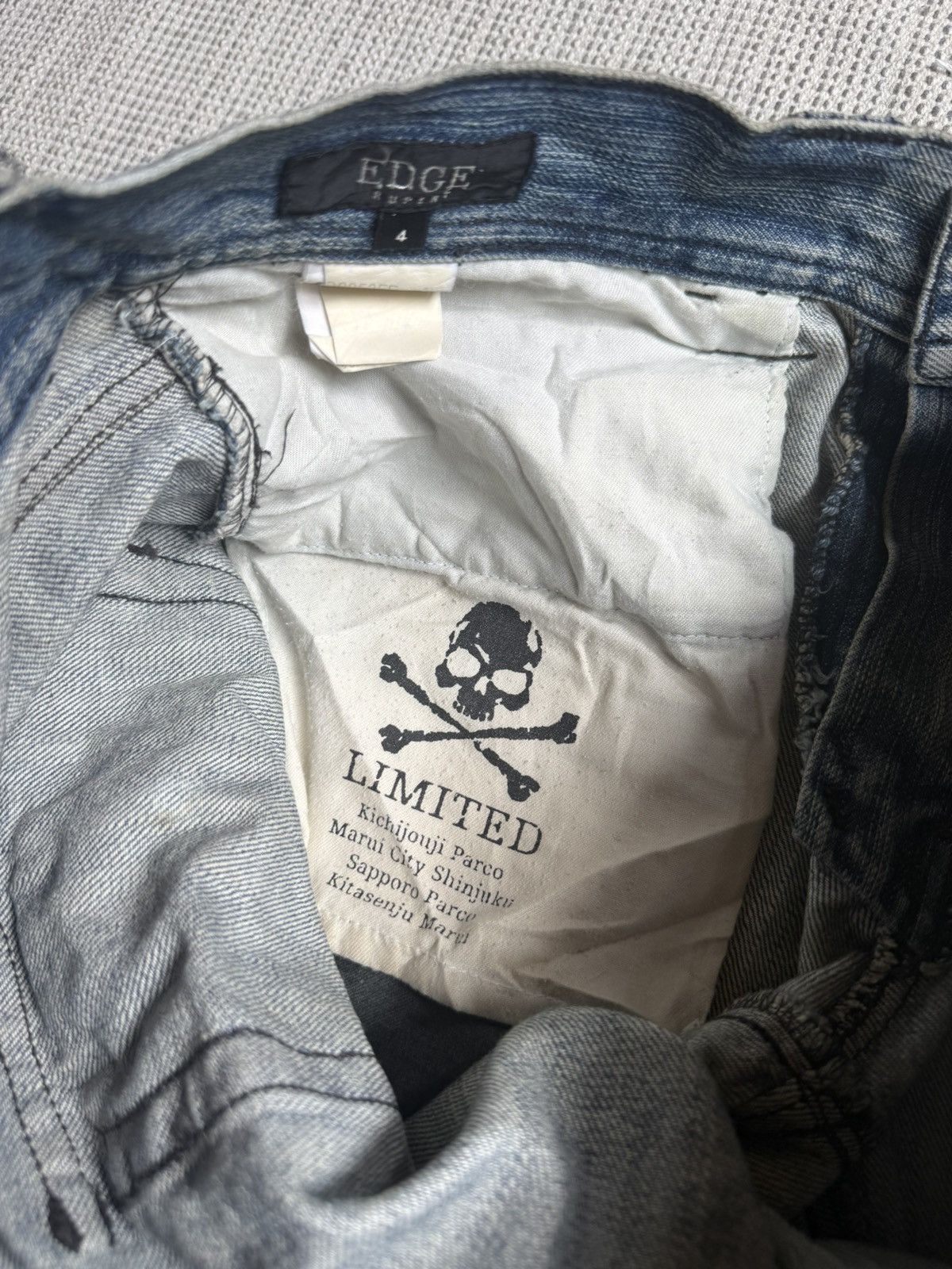 Japanese Brand EDGE RUPERT distressed y2k/punk flare jeans Size US 34 / EU 50 - 3 Thumbnail