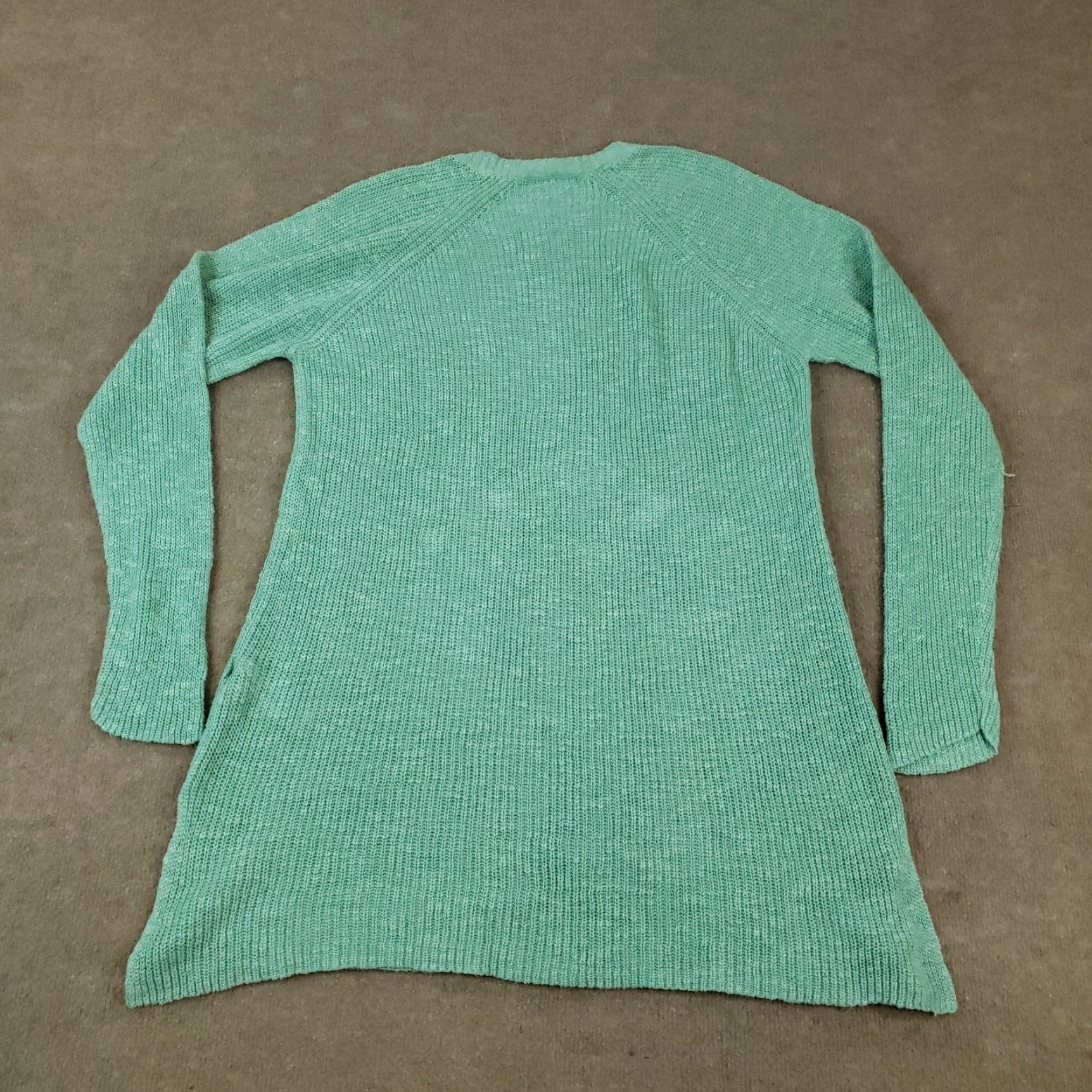 Eileen Fisher Eileen Fisher Sweater Womens XL Blue Knit Pullover Casual Long Sleeve Crew Neck Cotton Linen Classic Size XL / US 12-14 / IT 48-50 - 7 Thumbnail
