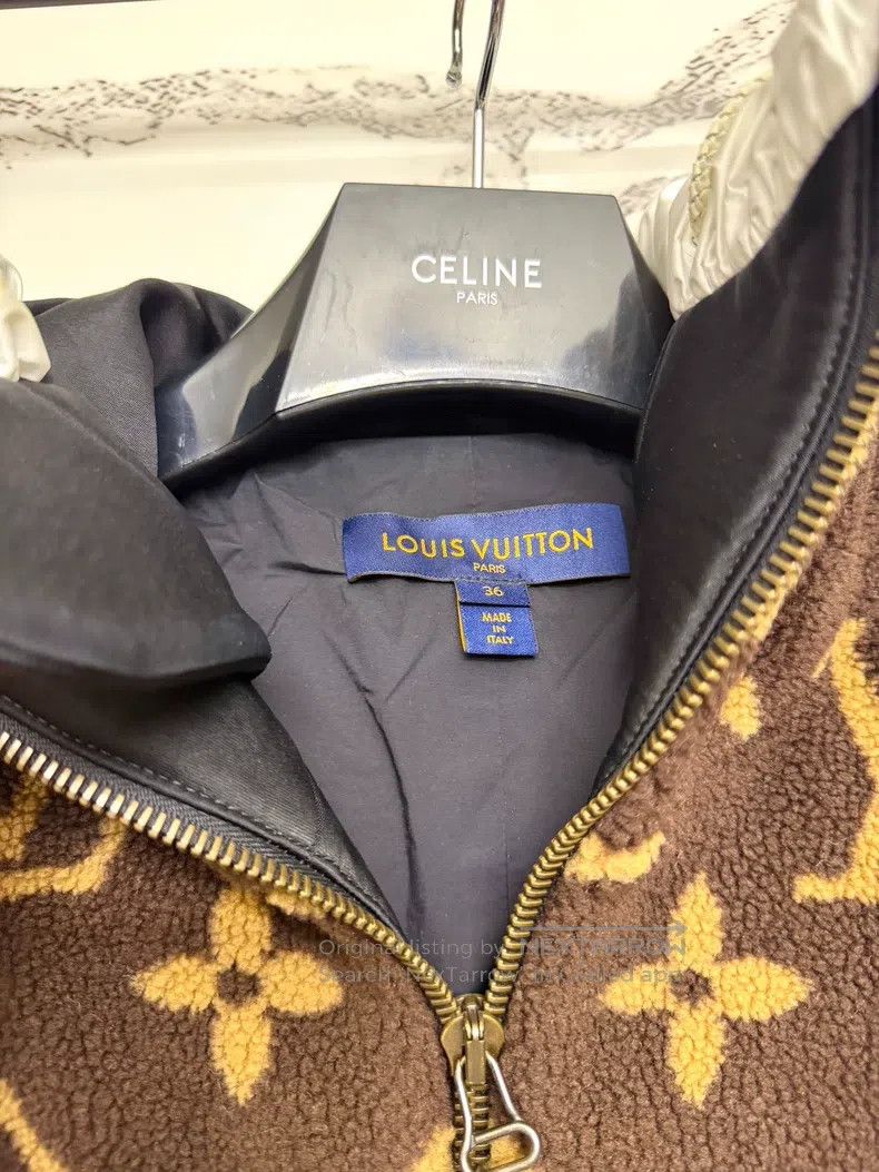 Louis Vuitton Louis Vuitton Brown full print patchwork teddy coat Size XS / US 0-2 / IT 36-38 - 2 Thumbnail