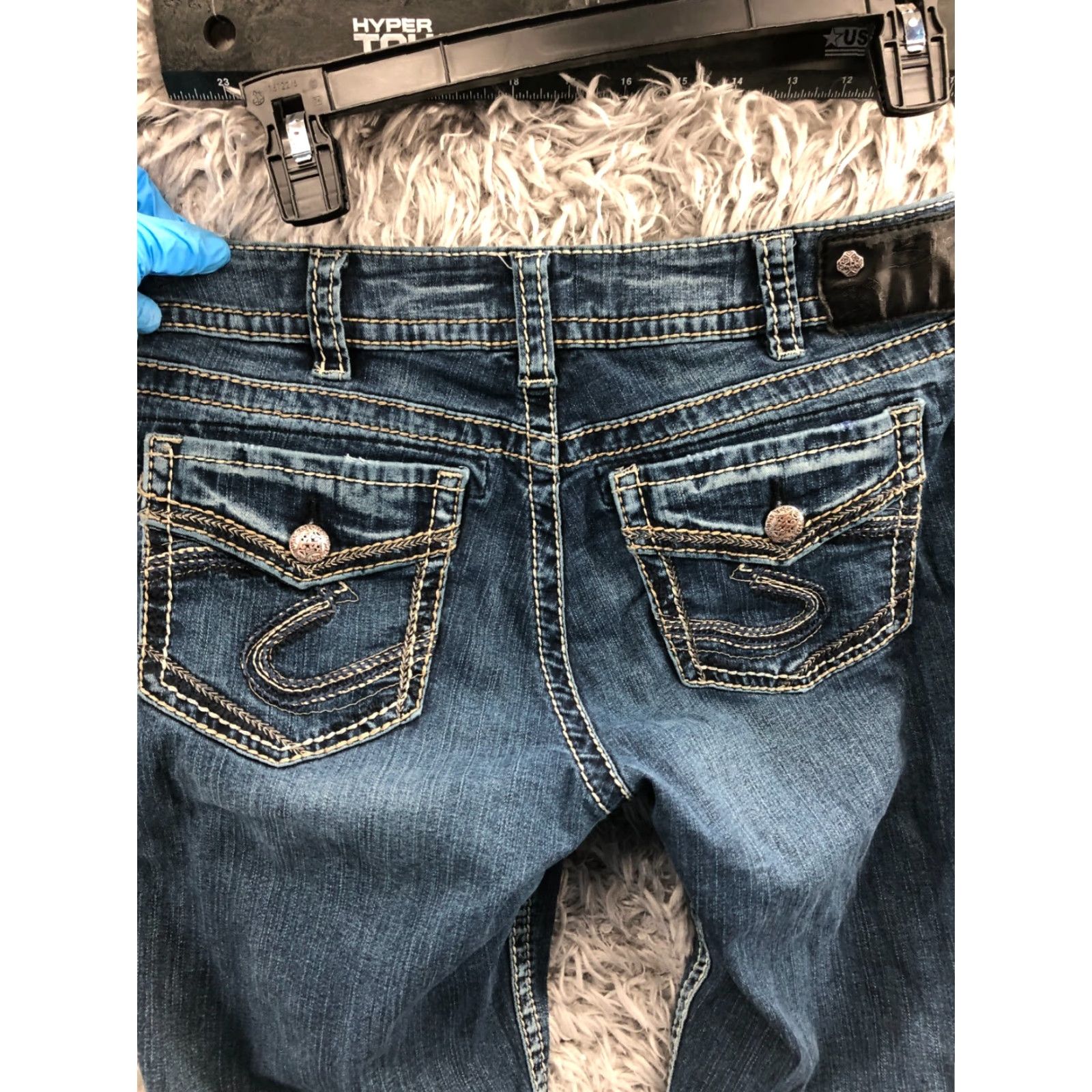 Silver Jeans Co. Silver Jeans Suki Boot Jeans 30 Womens Medium Blue Wash Regular Fit 5-Pocket Denim Bootcut Size 30" / US 8 / IT 44 - 7 Thumbnail