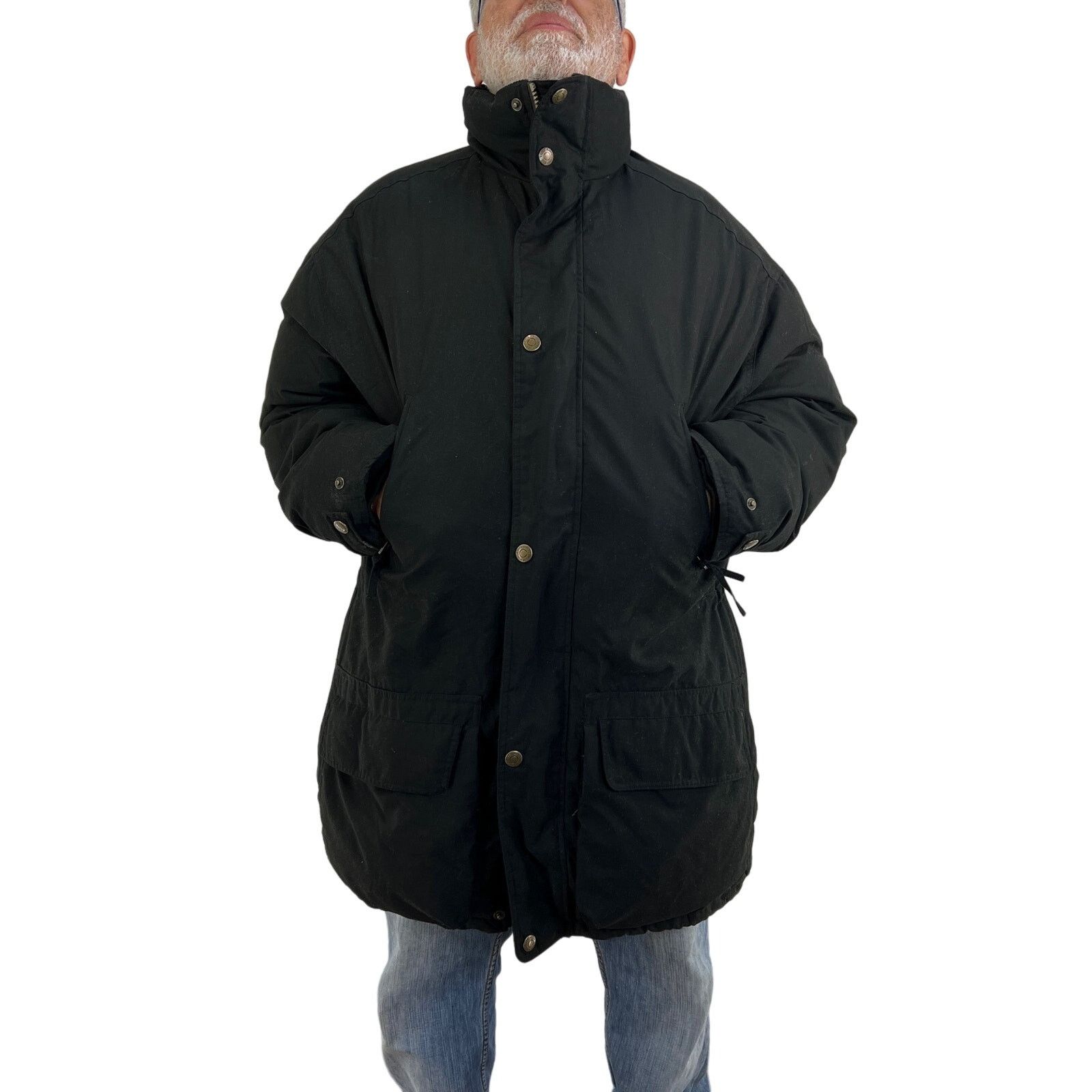 Eddie Bauer Eddie Bauer Down Coat Men's Tall Black Puffer Size US L / EU 52-54 / 3 - 2 Thumbnail