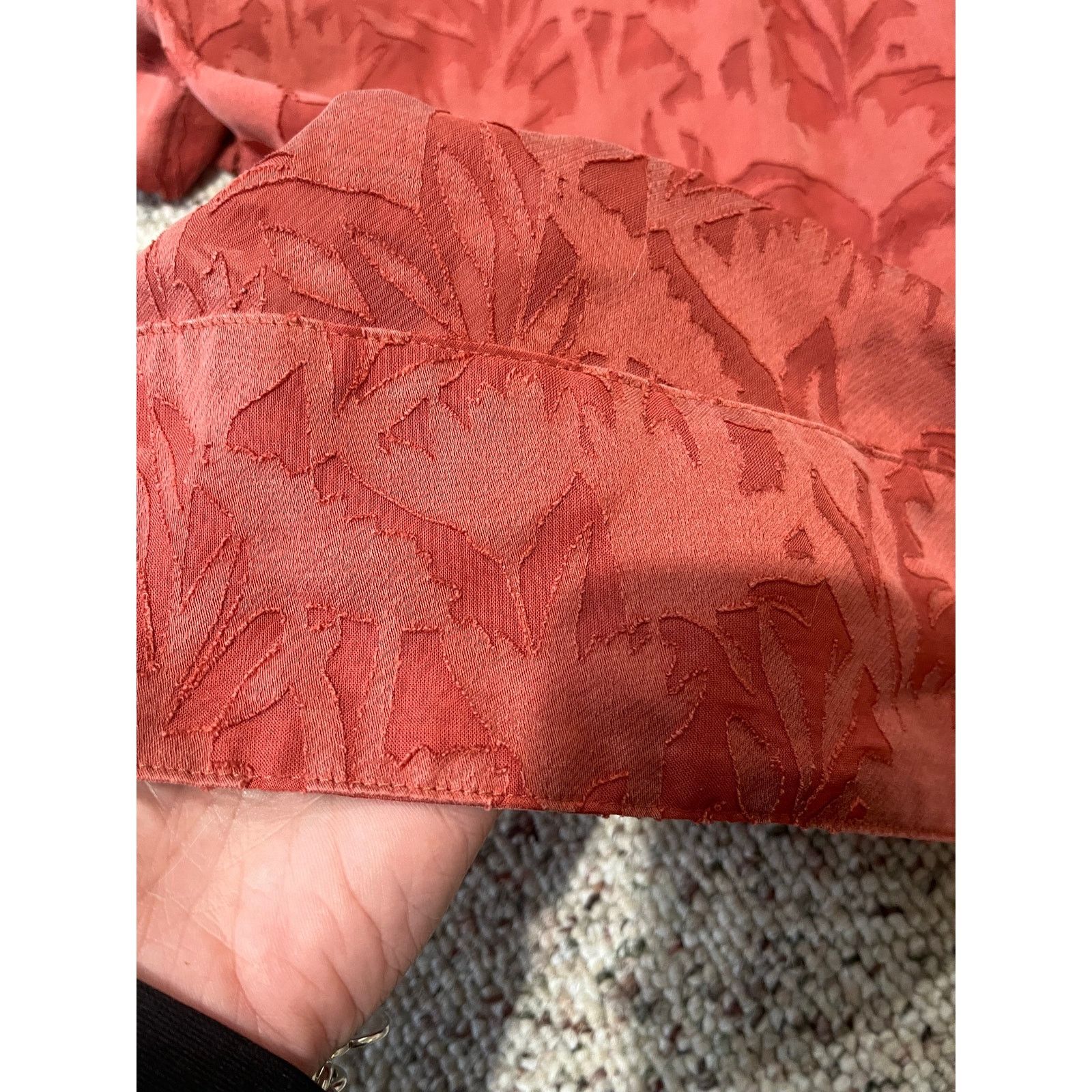 Ted Baker Ted Baker Cilest Boxy Short Sleeve Shirt Rust SZ 0 (U.S. 2) Size XS / US 0-2 / IT 36-38 - 9 Thumbnail