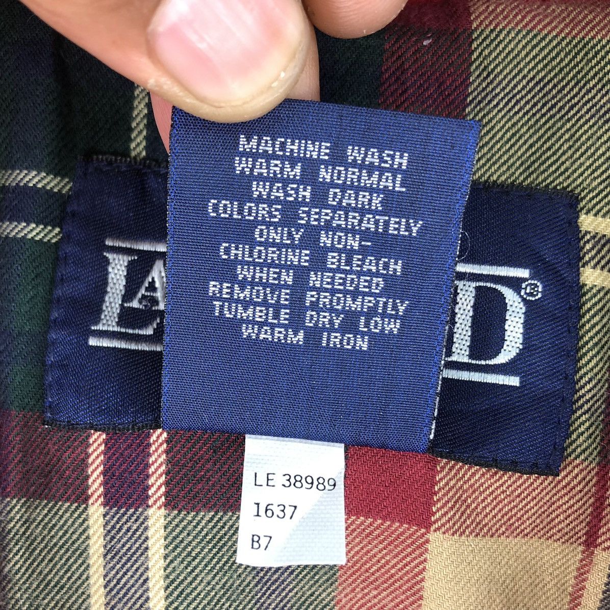 Lands' End Vintage Lands End Duck Canvas Heavy Jacket Workwear Style Size L / US 10 / IT 46 - 17 Thumbnail