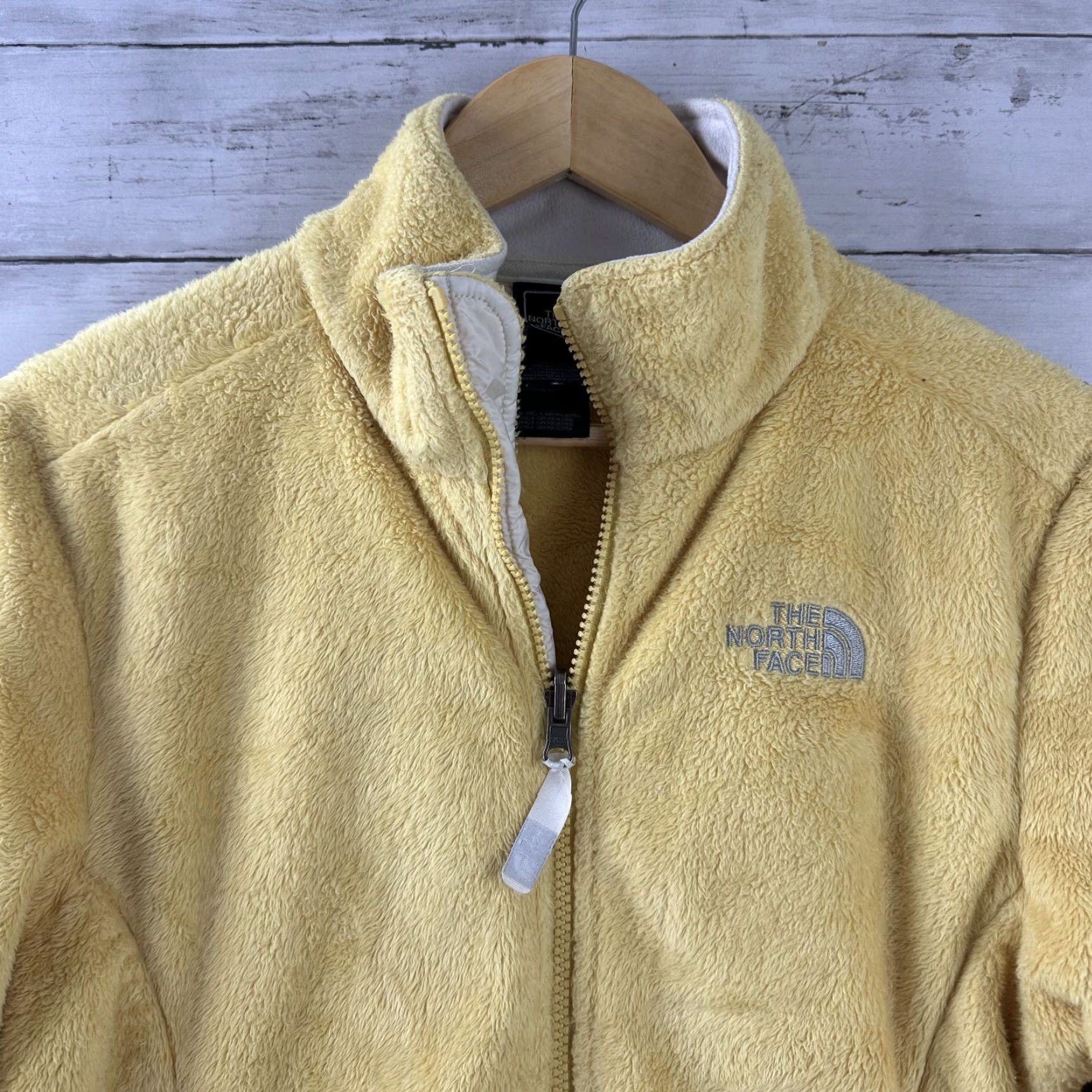The North Face VINTAGE The North Face Fleece Osito Jacket Women Yellow Medium Full Zip Size M / US 6-8 / IT 42-44 - 2 Thumbnail