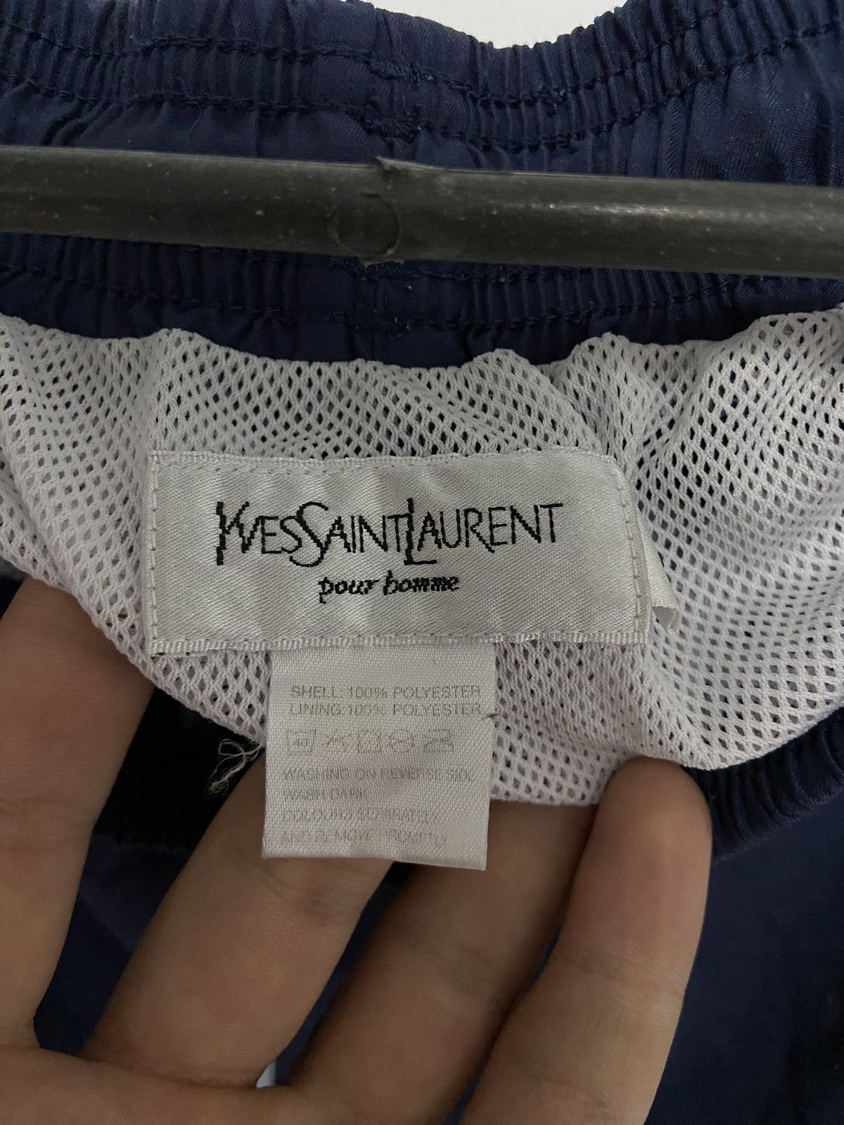 Vintage × Yves Saint Laurent Yves Saint Laurent Shorts Vintage Small Logo YSL Nylon Size US 36 / EU 52 - 5 Thumbnail