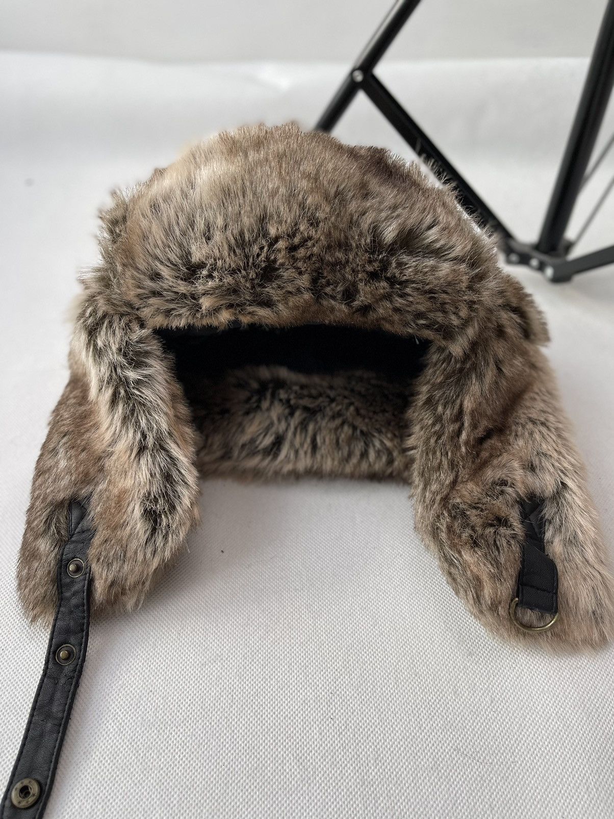 Japanese Brand Vintage fuzzy mohair japanese ushanka hat avant garde Size ONE SIZE - 3 Thumbnail