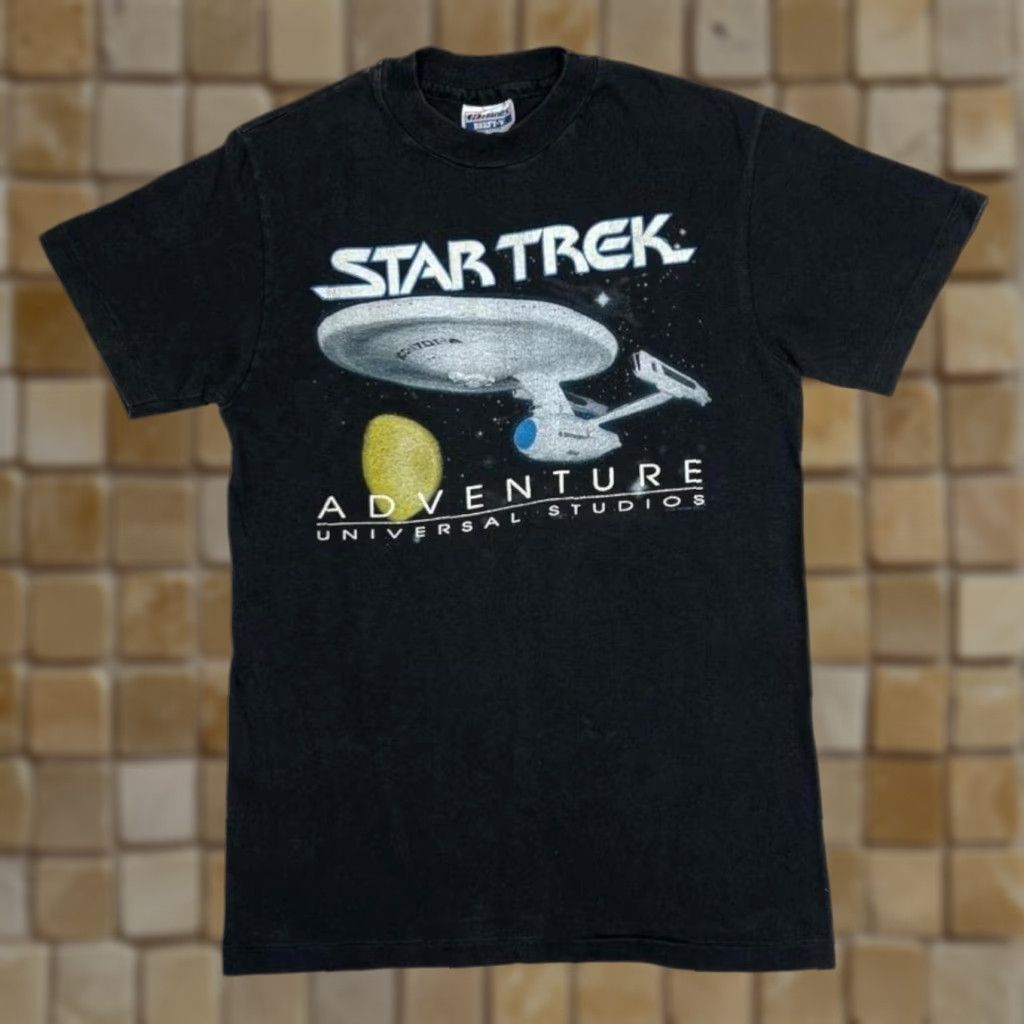 Hanes VINTAGE Hanes Star Trek Adventure “Universal Studios” T-Shirt XS S Shirt Mens White? Black? Size US S / EU 44-46 / 1 - 1 Thumbnail